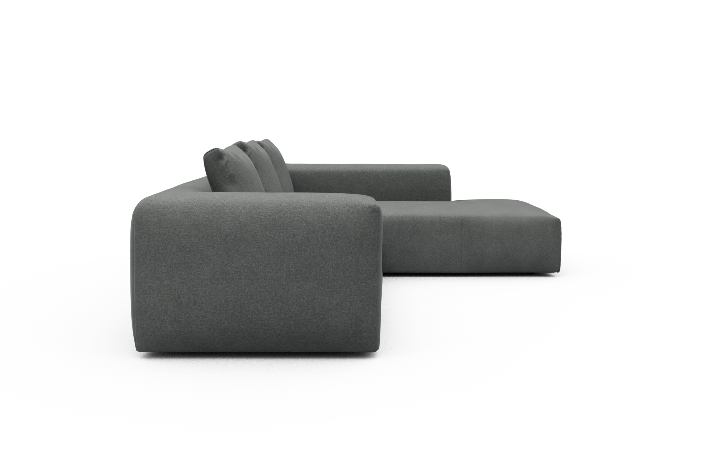 Ecksofa Fred Relax-Ecke rechts mit 2,5-Sitzer Satya-Steel