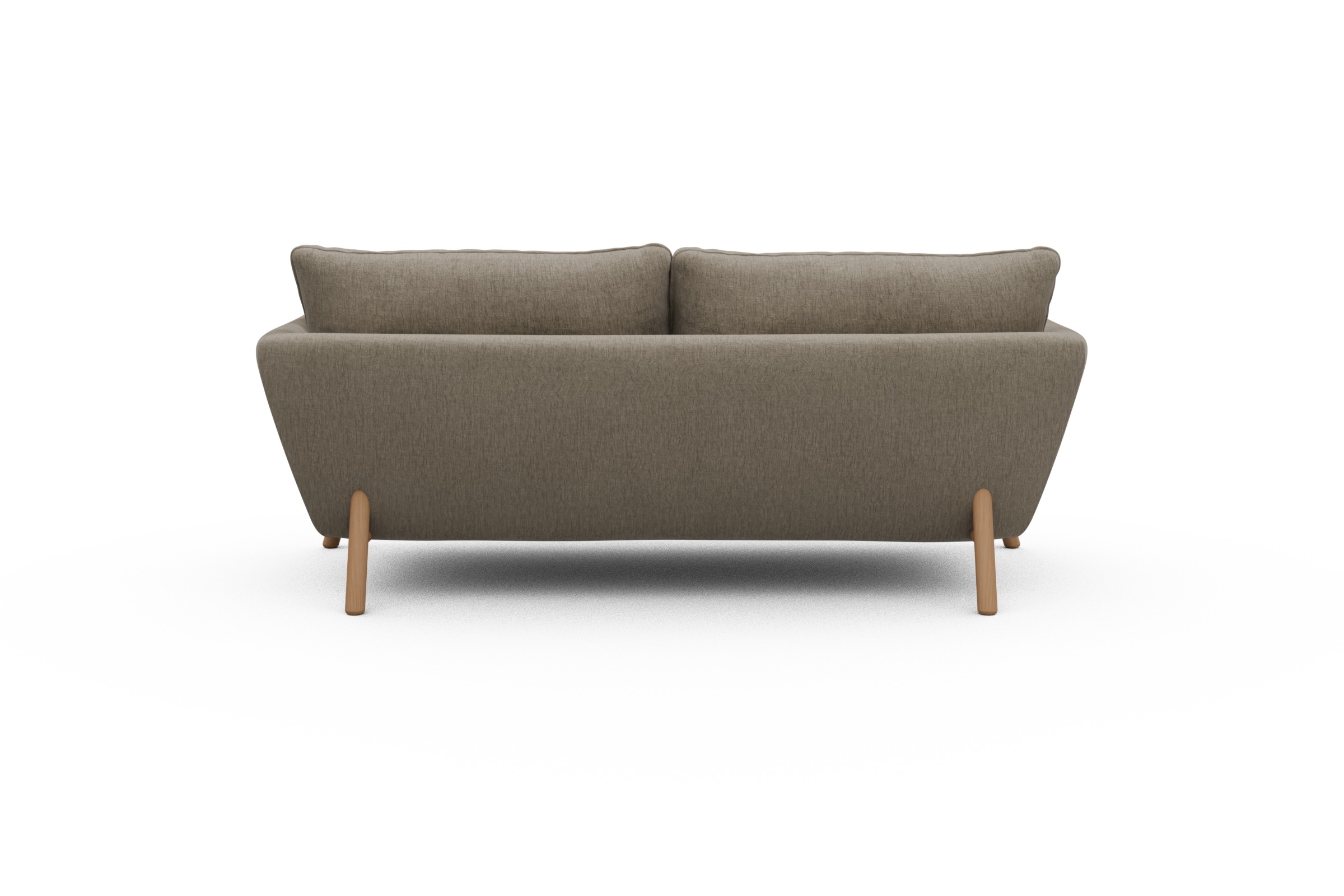 Sofa Emil 2-Sitzer Beinfarbe Eiche Natur Smooth-Beige