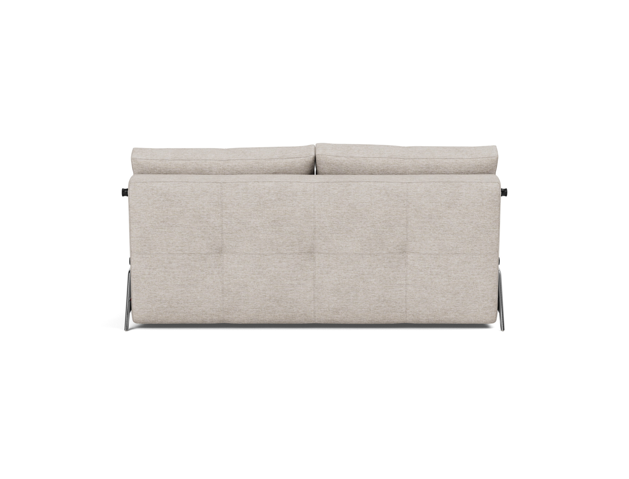 Schlafsofa Cubed 160 Chenille Yuveno 471-Sand Beine Aluminium