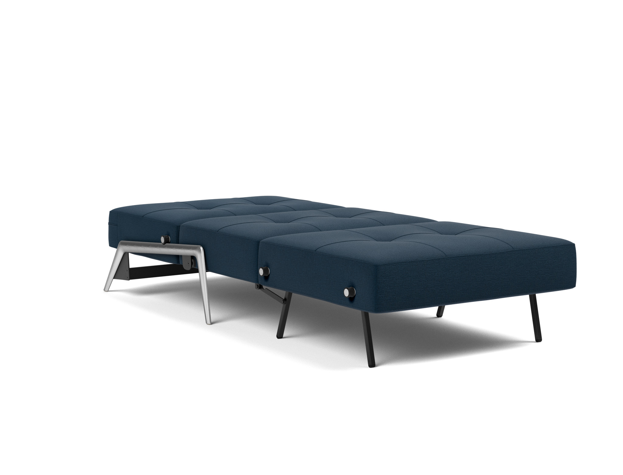 Schlafsessel Cubed 90 Flachgewebe Mixed Dance 528-Blue Beine Aluminium