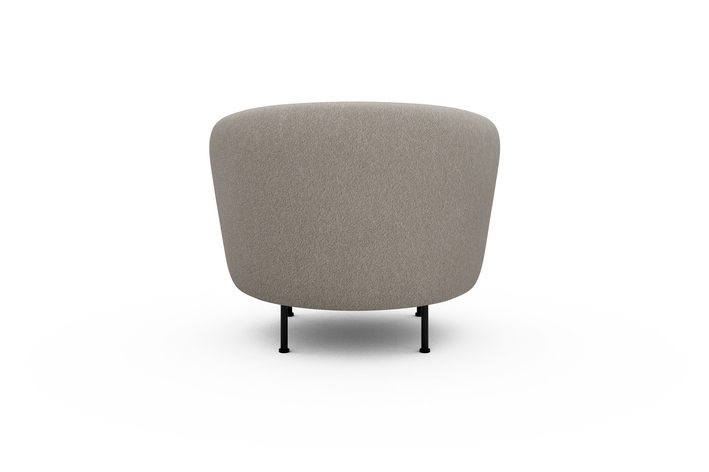 Sessel Ronda Metallbeine Schwarz Aivi-Lace-Beige