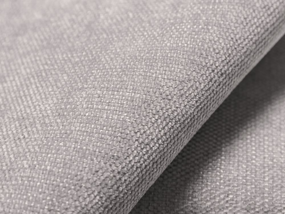 Cosmopolitan Design Pouf Turin Strukturierter Stoff Rosario Silber