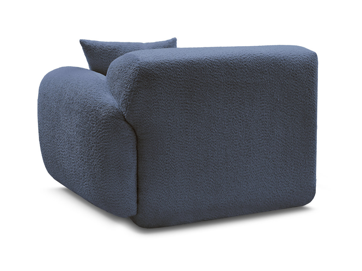 Bobochic Anda Sofamodul 1-Sitzer 104 × 103 cm Chenille Dunkelblau Ecke rechts