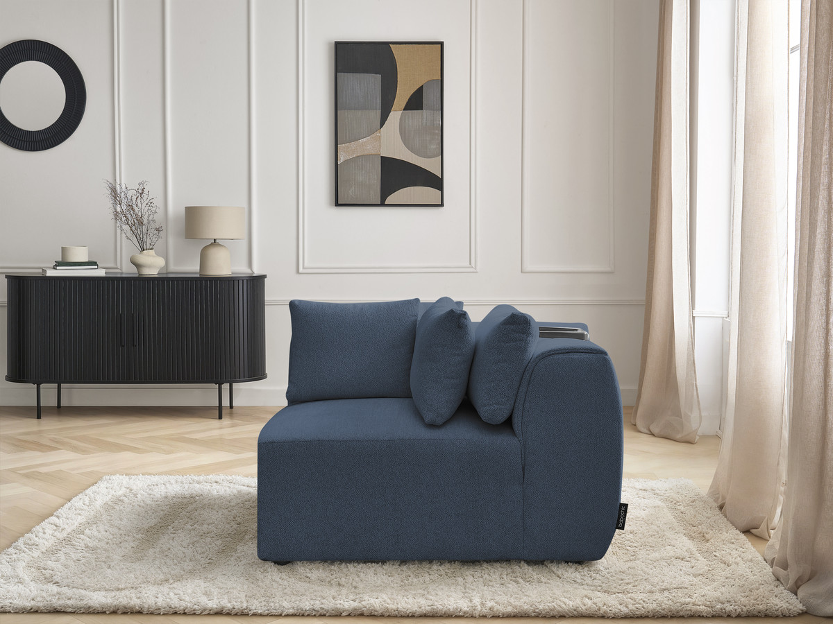 Bobochic Jana Eckmodul Melange-Stoff Blau