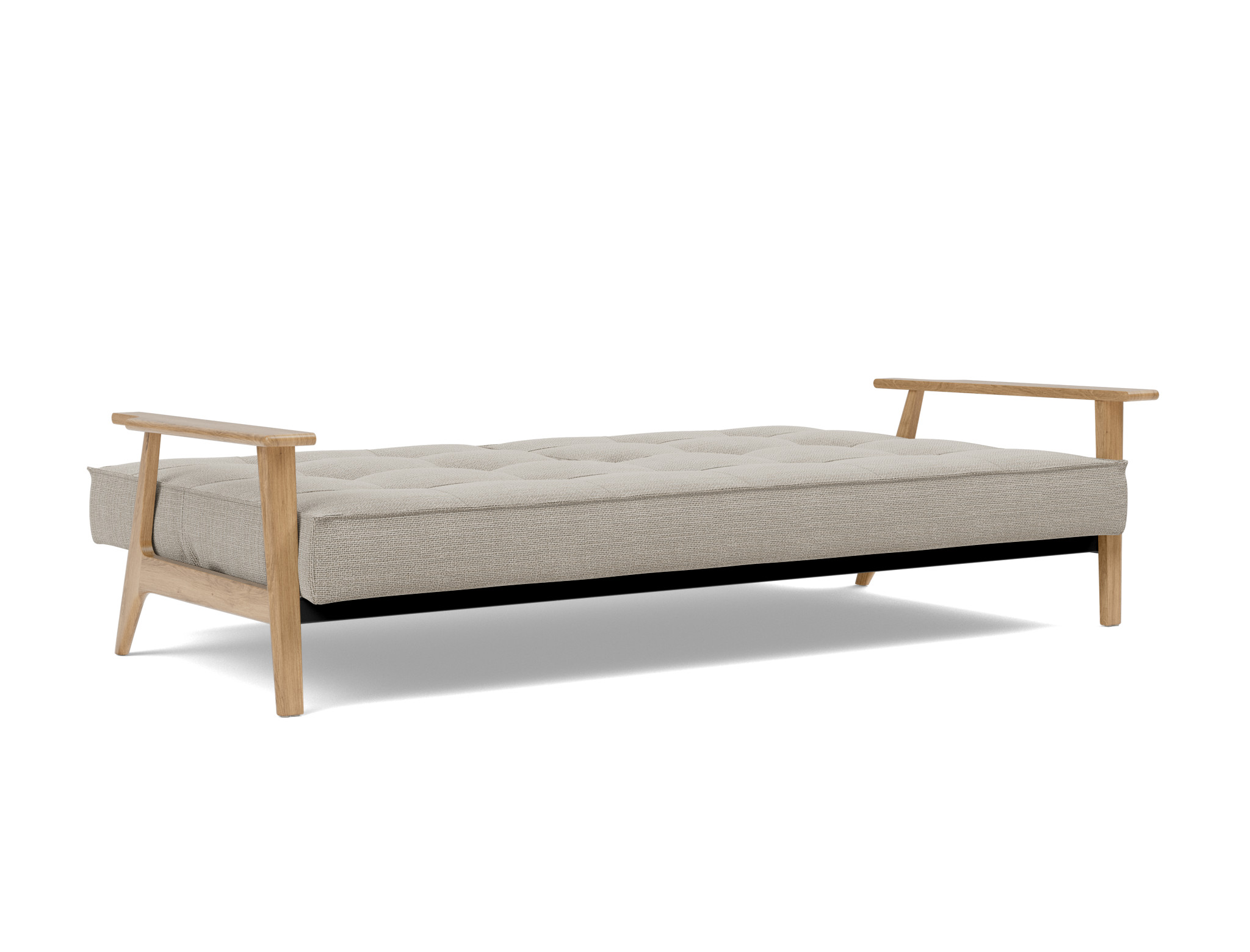 Schlafsofa Splitback Frej Strukturierter Stoff Kenya 579-Gravel