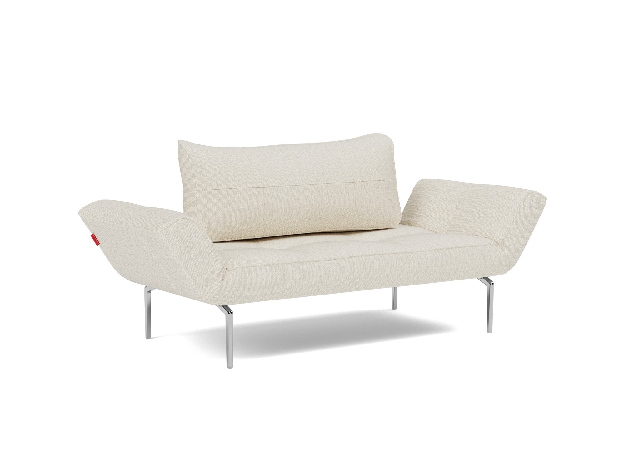 Tagesbett Zeal Boucle Skandi 531-Off-White Beine Straw Aluminium