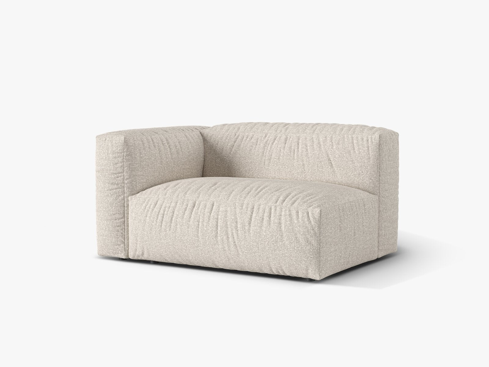 Micadoni Eckmodul Martina 1-Sitzer Groß Links Boucle Monet Beige