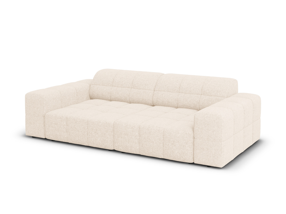 Cosmopolitan Design Sofa Chicago 3-Sitzer Chenille Haga Helles Beige