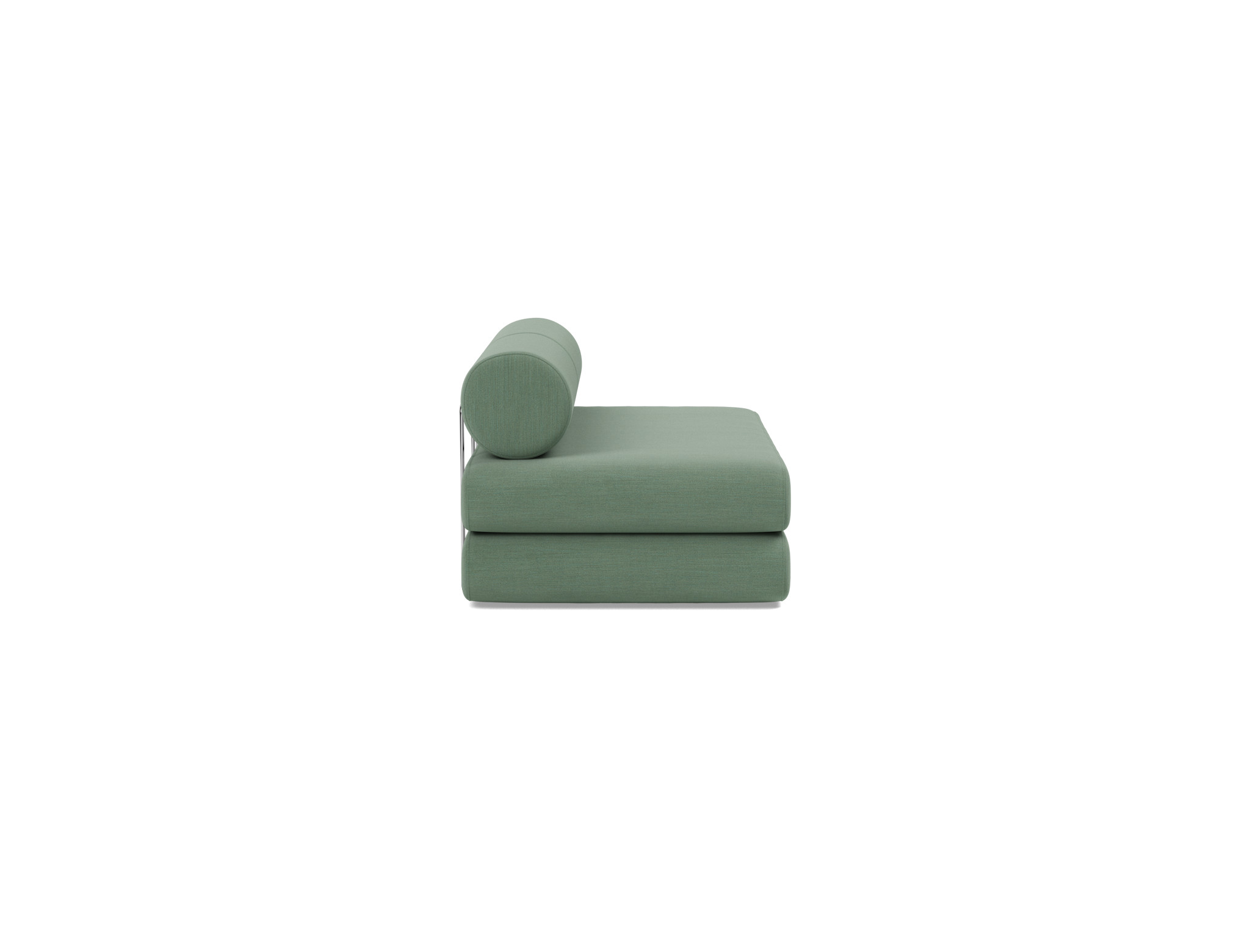Tagesbett Circlus mit Rückenrollen Flachgewebe Elegance 518-Green