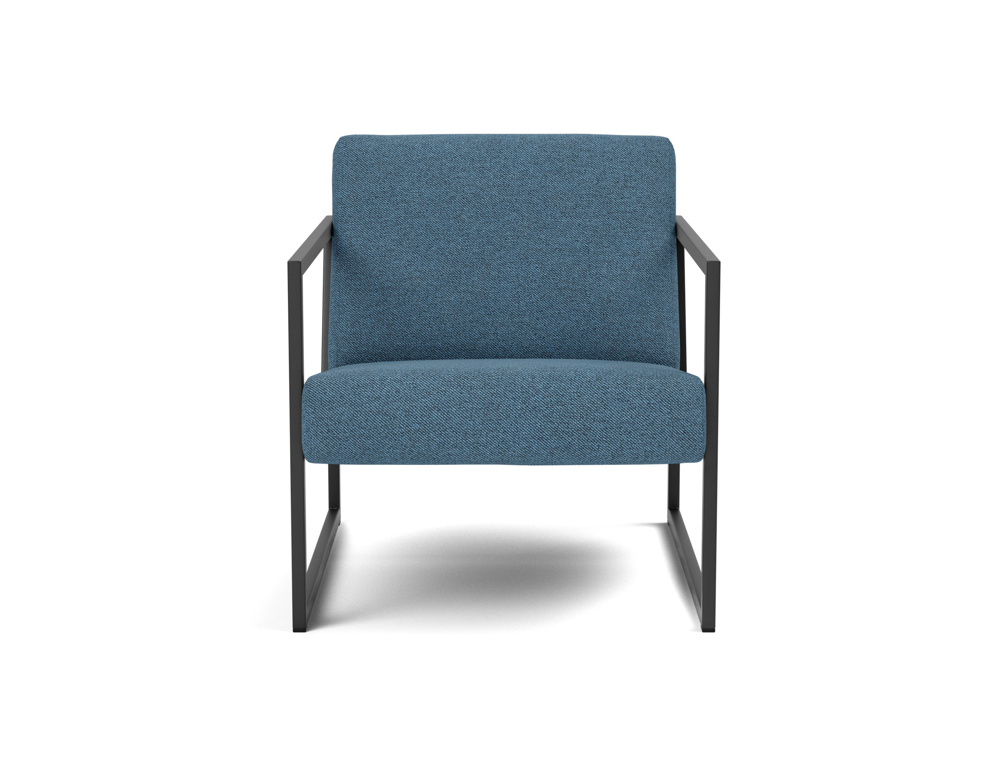 Sessel Vikko mit Armlehnen Strukturierter Stoff Weda 302-Weda-Blue