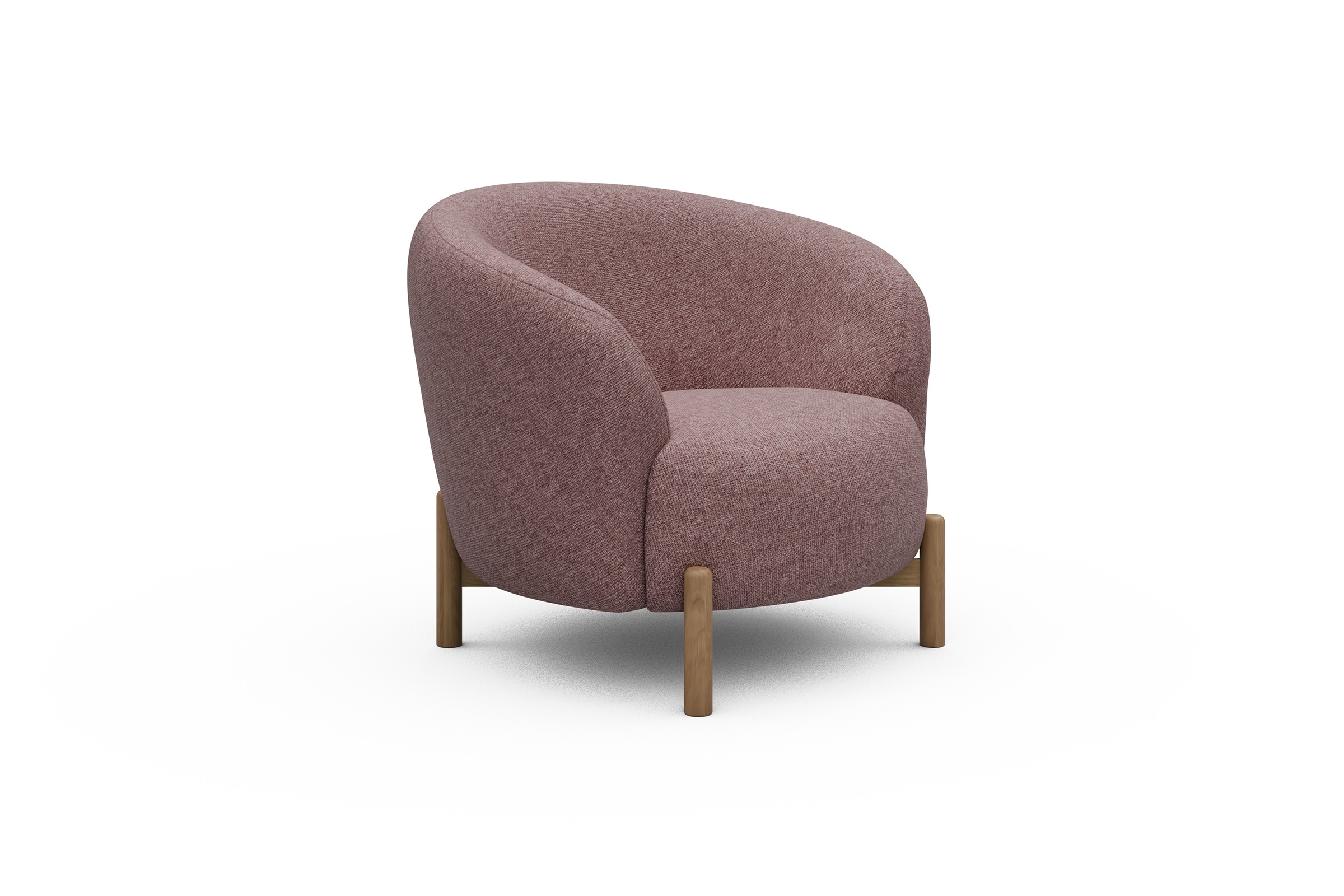 Sessel Ronda Holzbeine Eiche Natur Sama-Flamingo