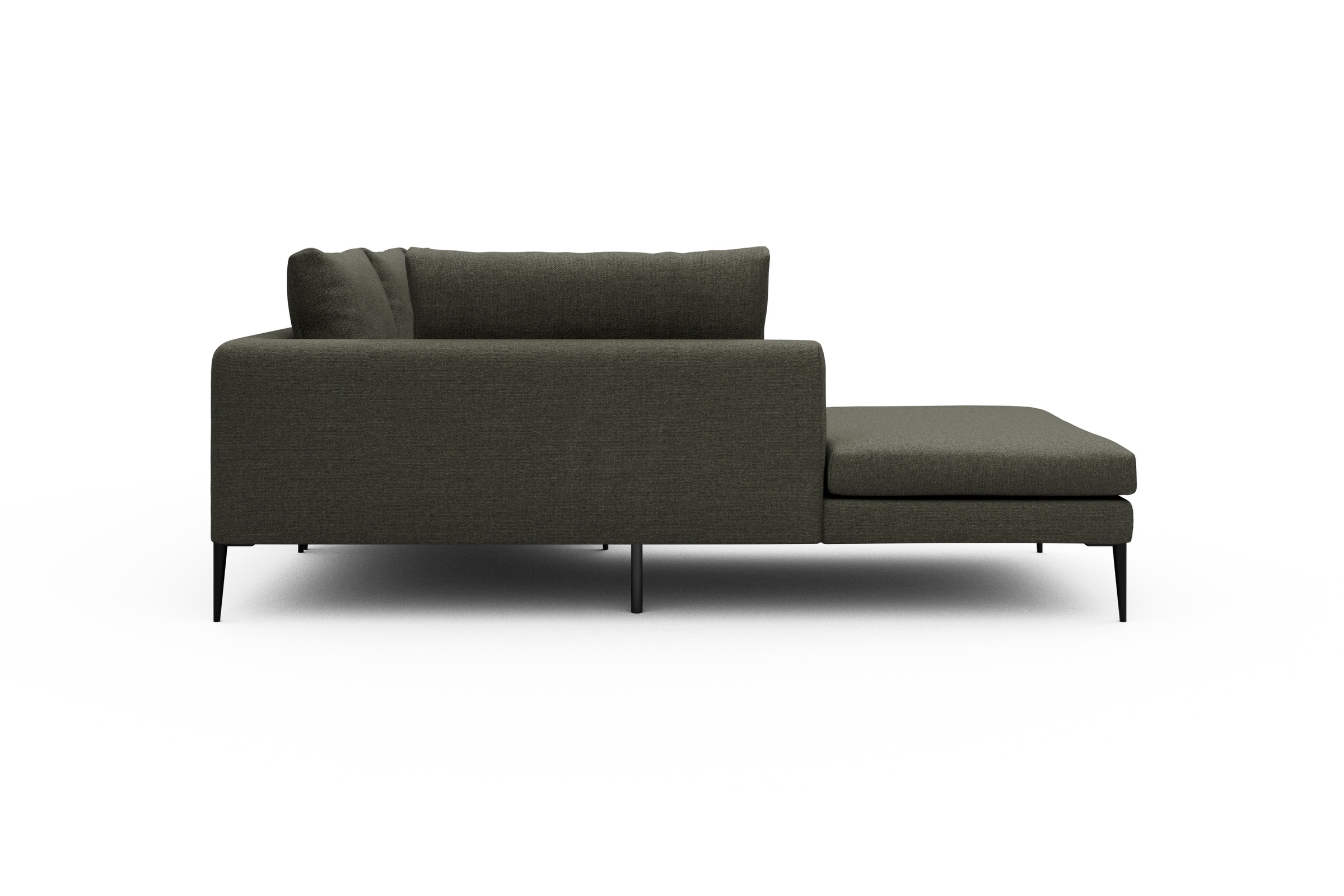 Ecksofa Paul Relax-Ecke links mit 2-Sitzer Sama-Winter-Moss