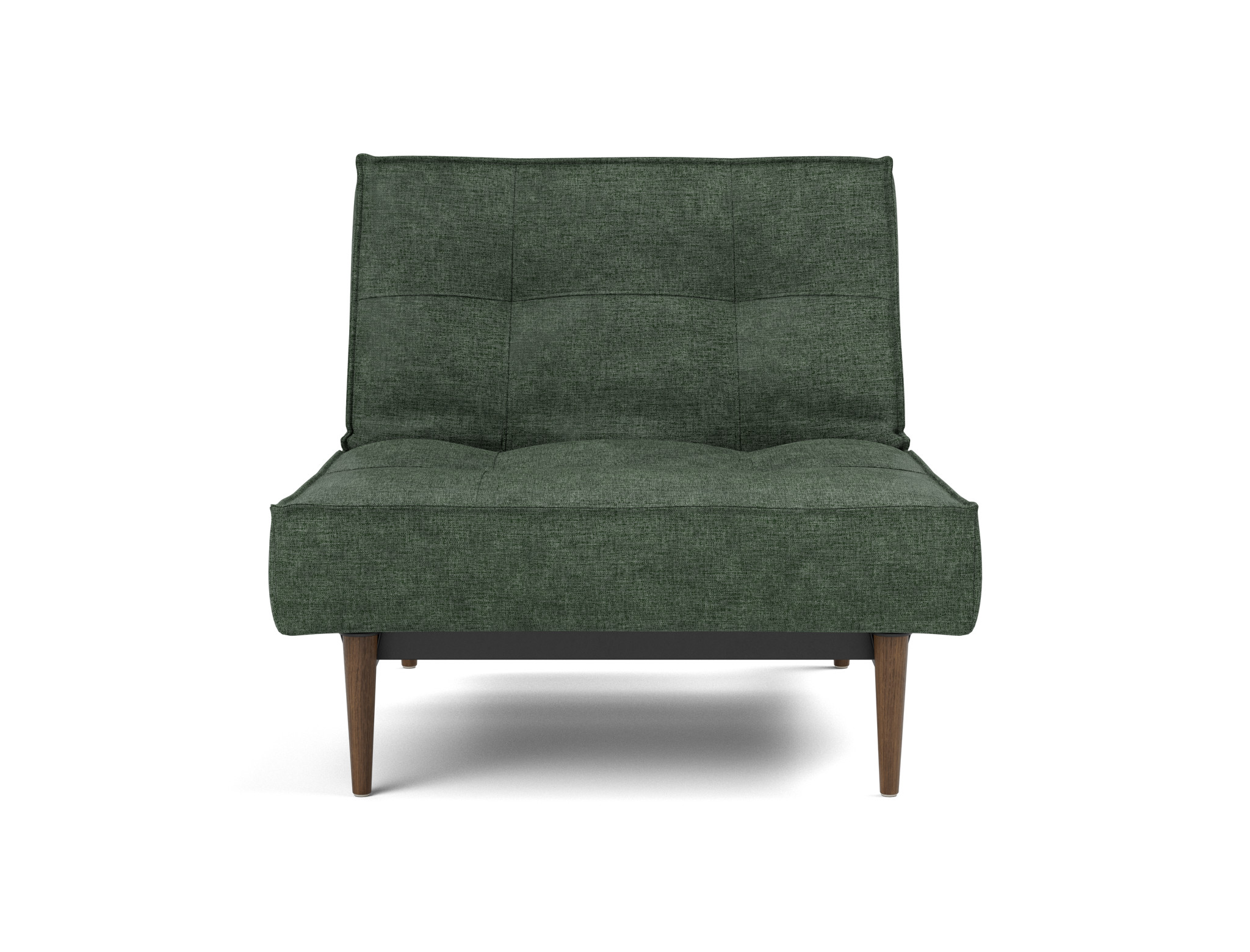 Sessel Splitback Flachgewebe Avella 281-Pine-Green Beine Styletto Eiche dunkel