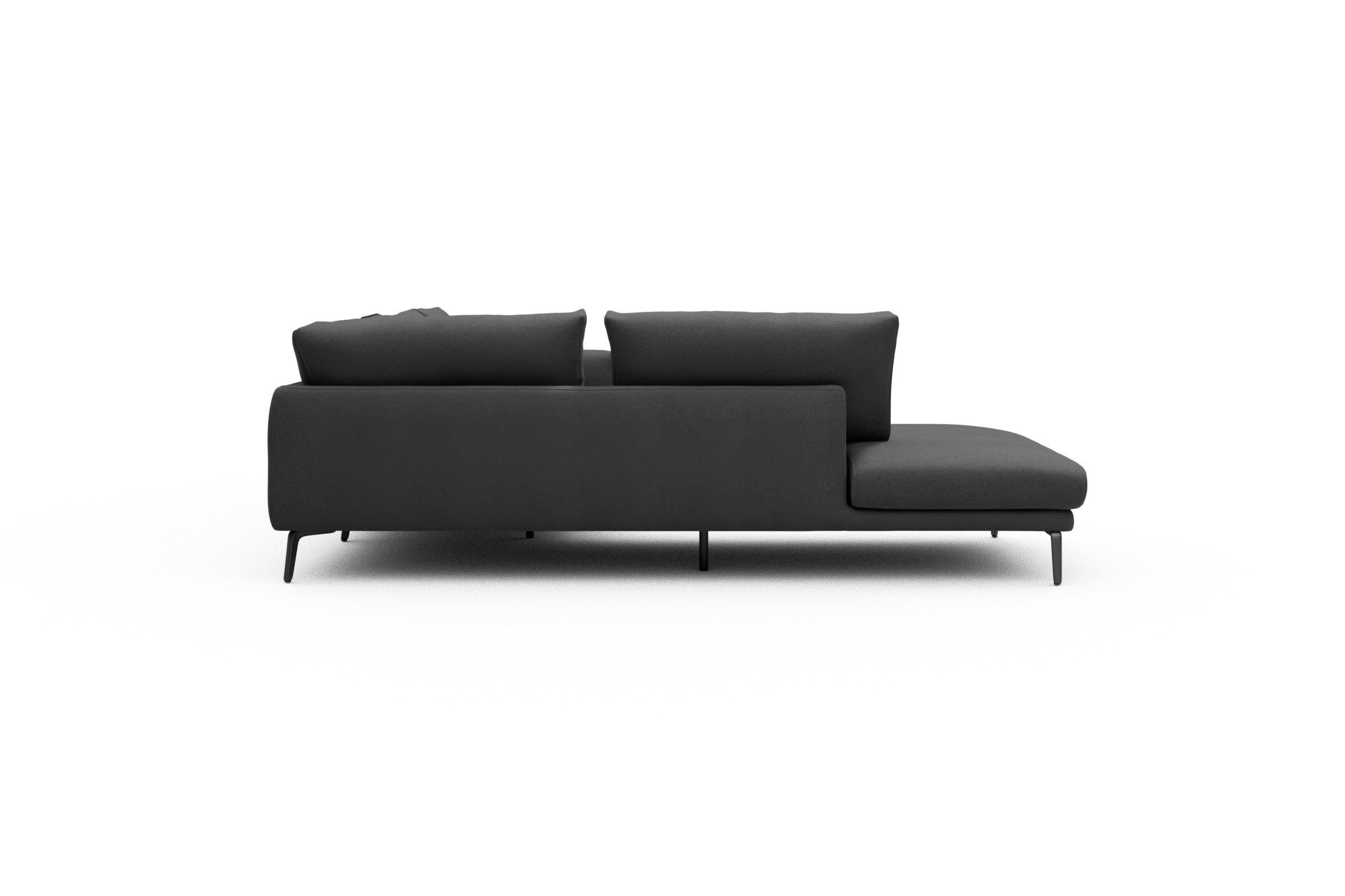 Ecksofa Karl Relax-Ecke links mit 2,5-Sitzer Satya-Zinc