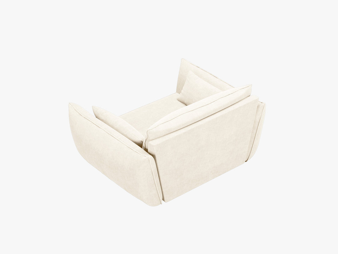 Micadoni Sessel Kaelle 1-Sitzer Chenille Over The Horizon Helles Beige
