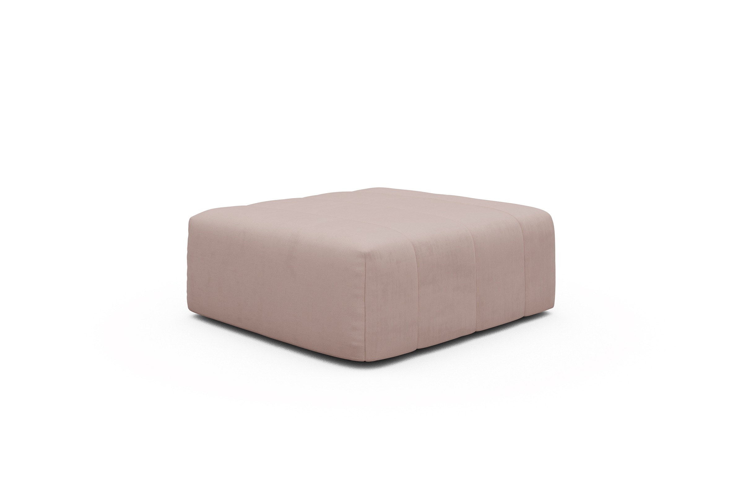 Sitzhocker Hugo Ottomane Cordufine-Blush