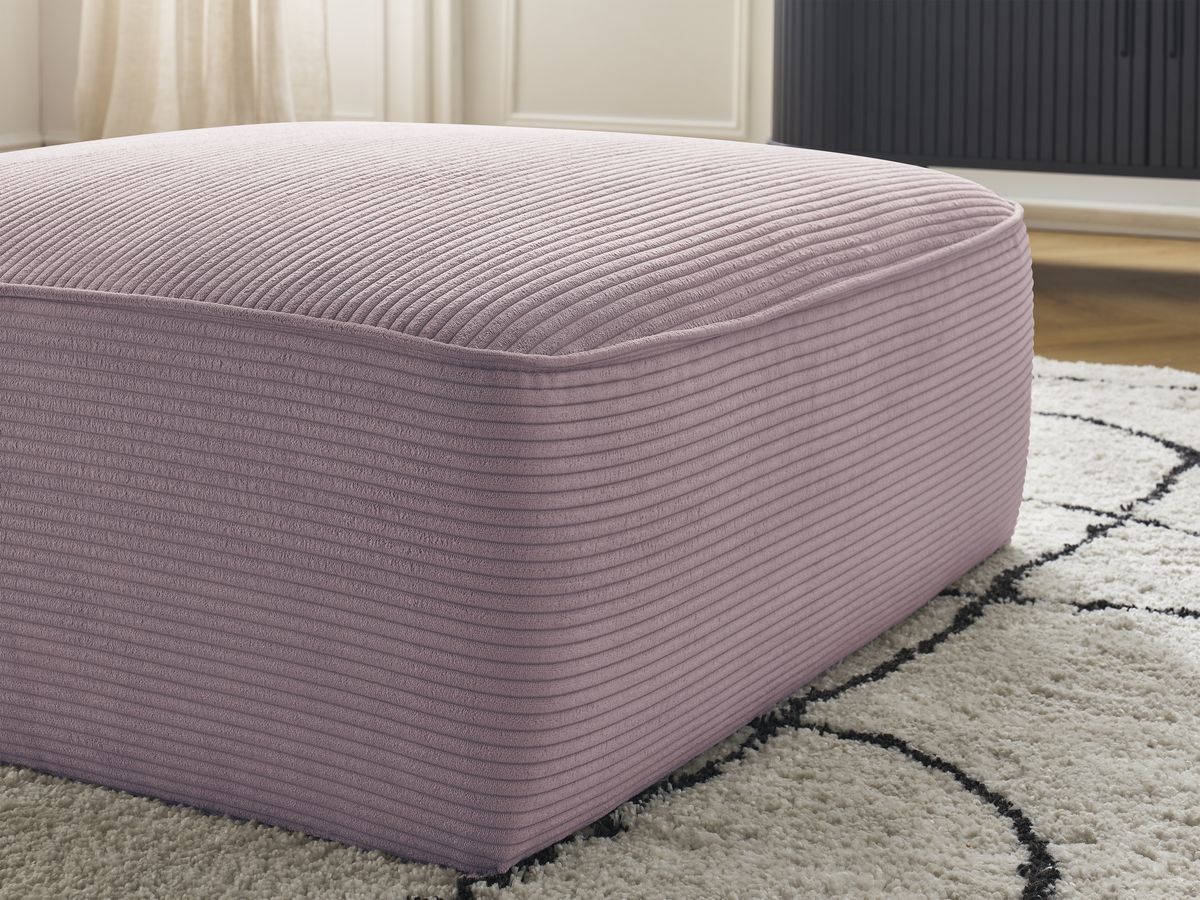 Bobochic Leopold Pouf Cordsamt Violett