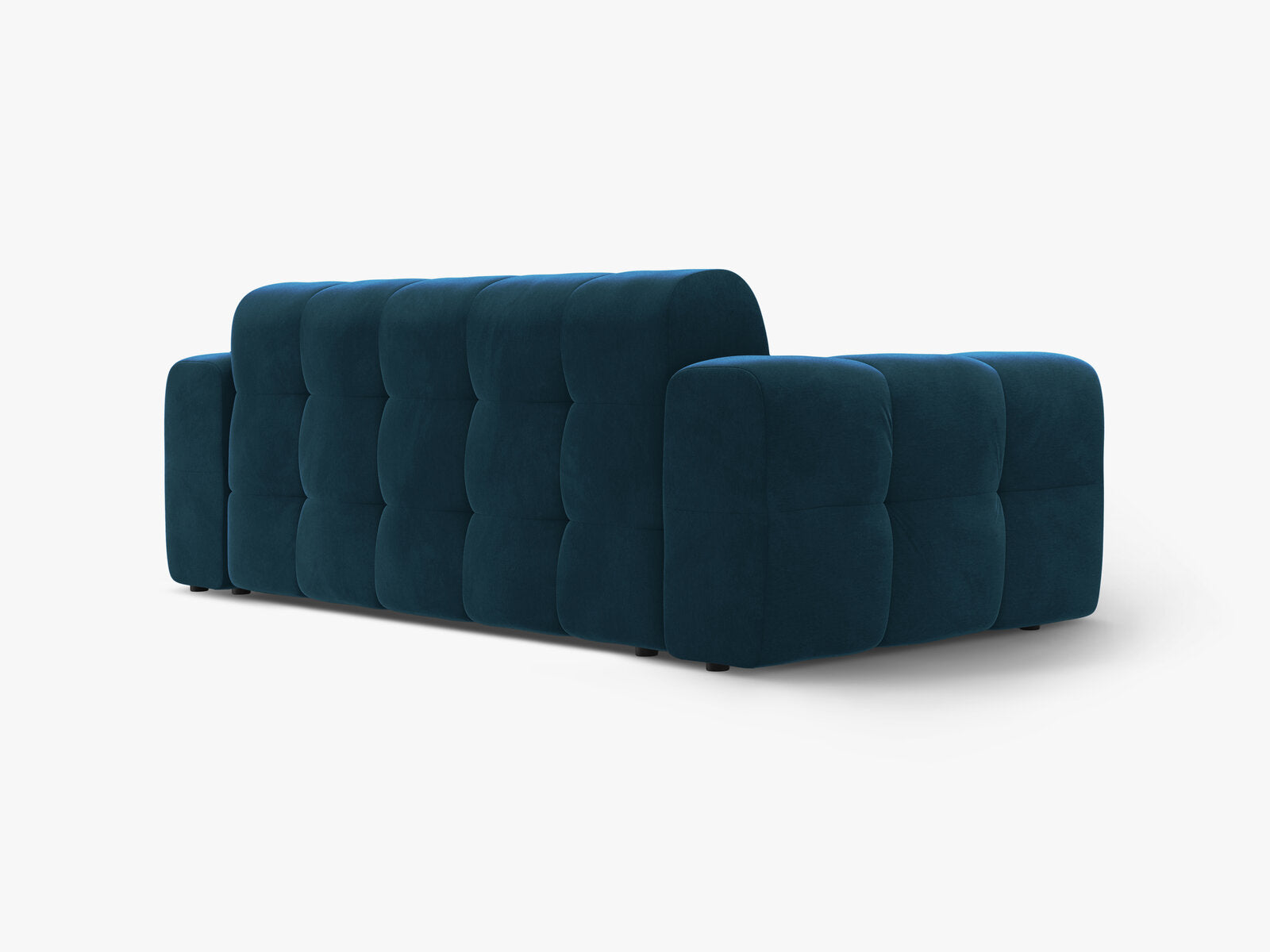Micadoni Sofa Kendal 3-Sitzer Samt Magic Velvet Marineblau