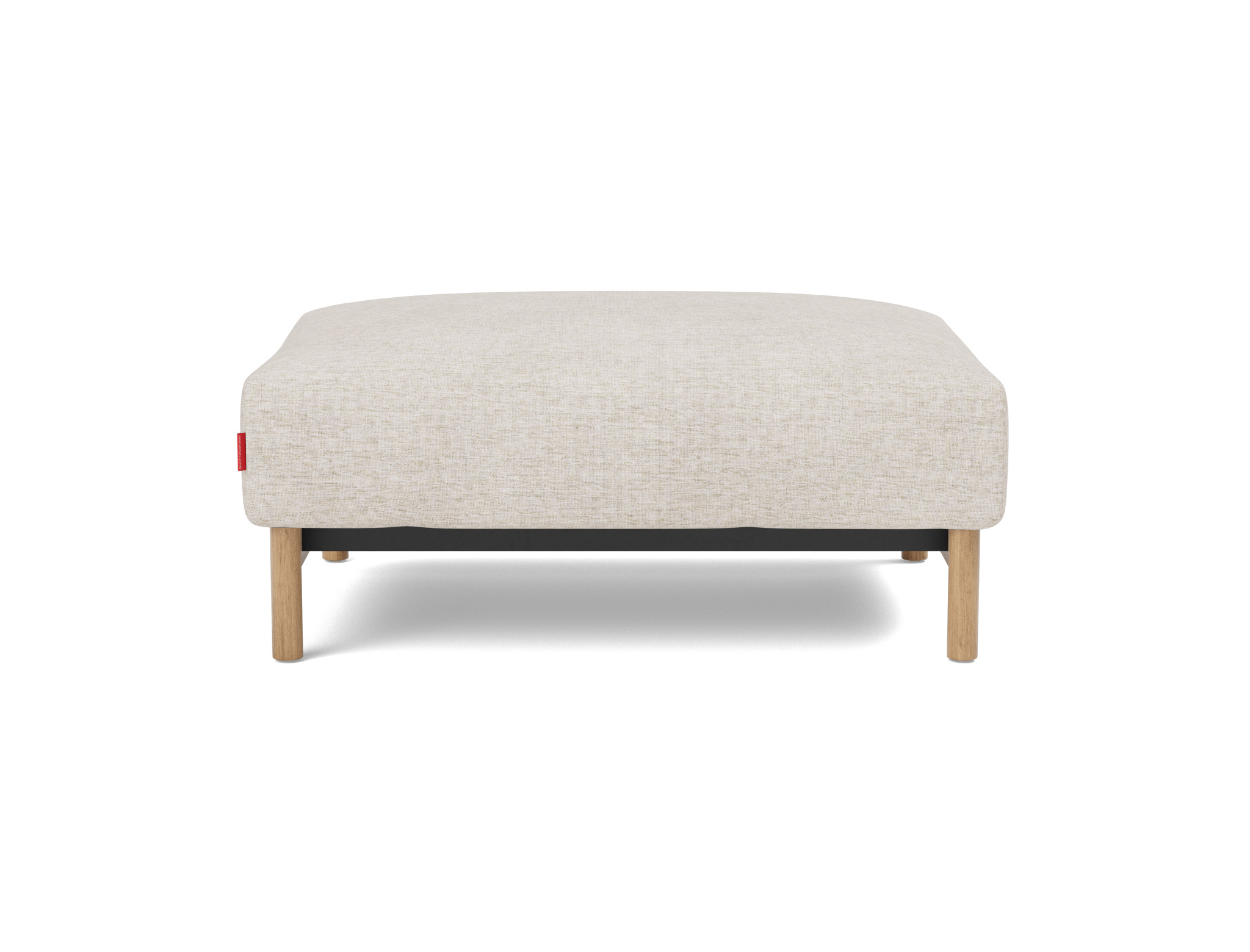 Hocker Malloy Chenille Yuveno 470-Natural Beine Eiche