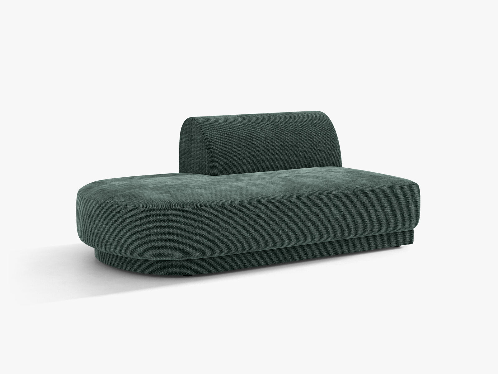 Micadoni 2-Sitzer Sitzmodul offen Miley Links Chenille Haga Petrol