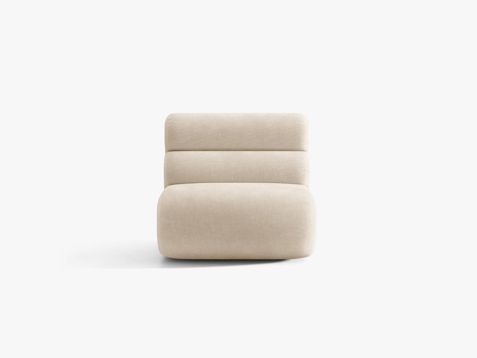 Micadoni Neo Sofamodul armlos Chenille Golden Helles Beige