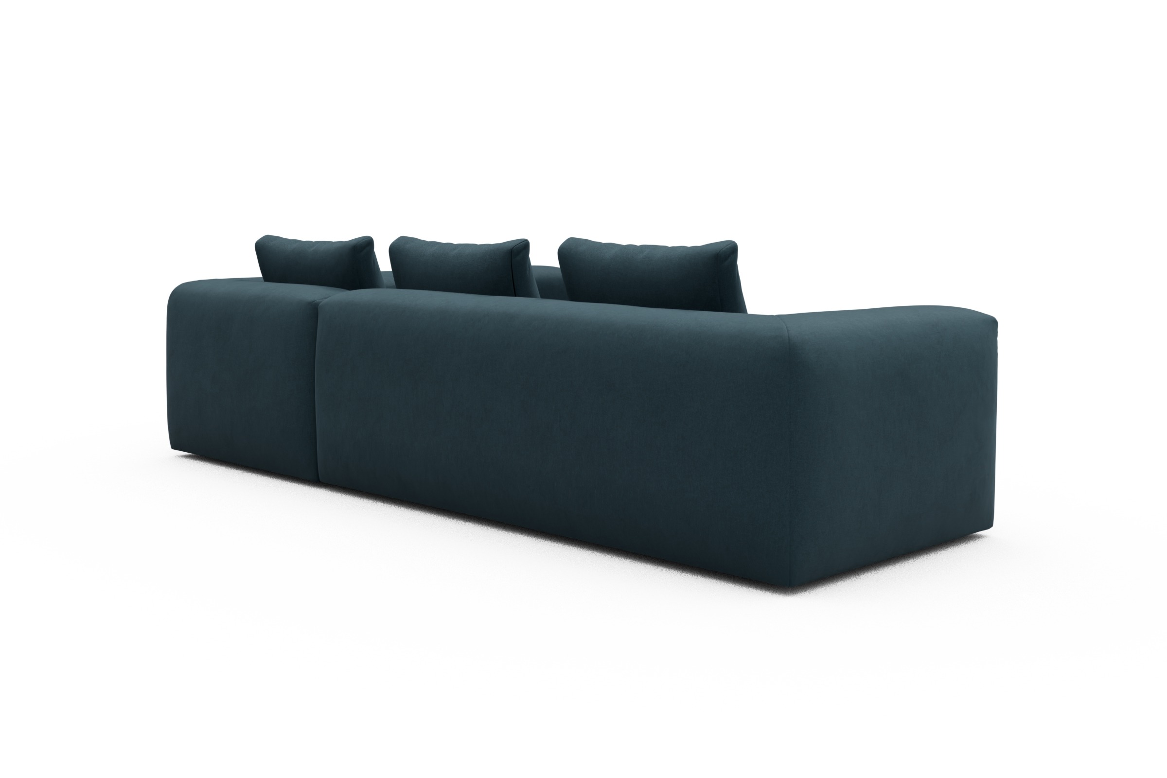 Ecksofa Fred 2x 2,5-Sitzer rechts offen Satya-Indigo