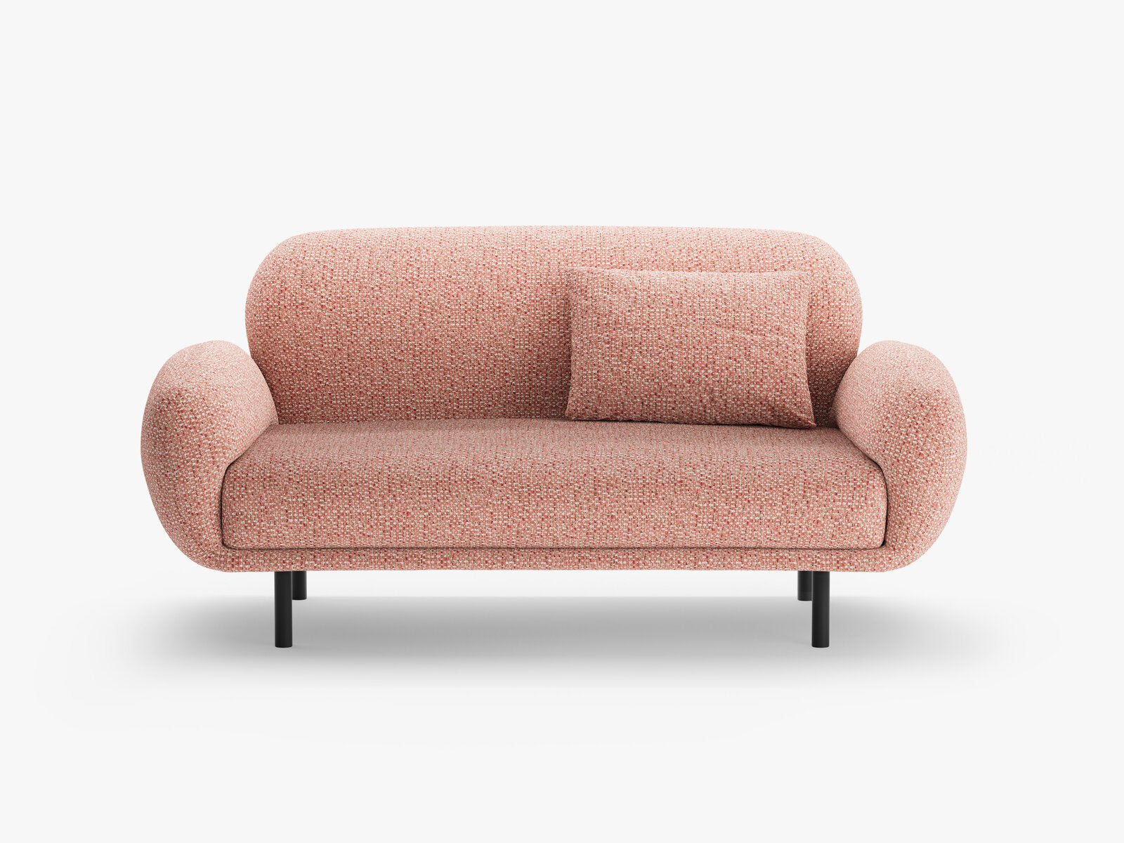 Micadoni Sofa Poppy 2-Sitzer Chenille Silencio Rosa