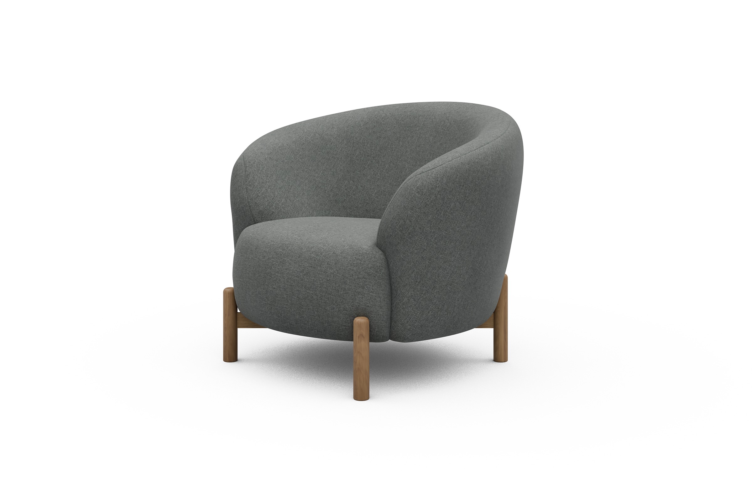 Sessel Ronda Holzbeine Eiche Natur Satya-Steel