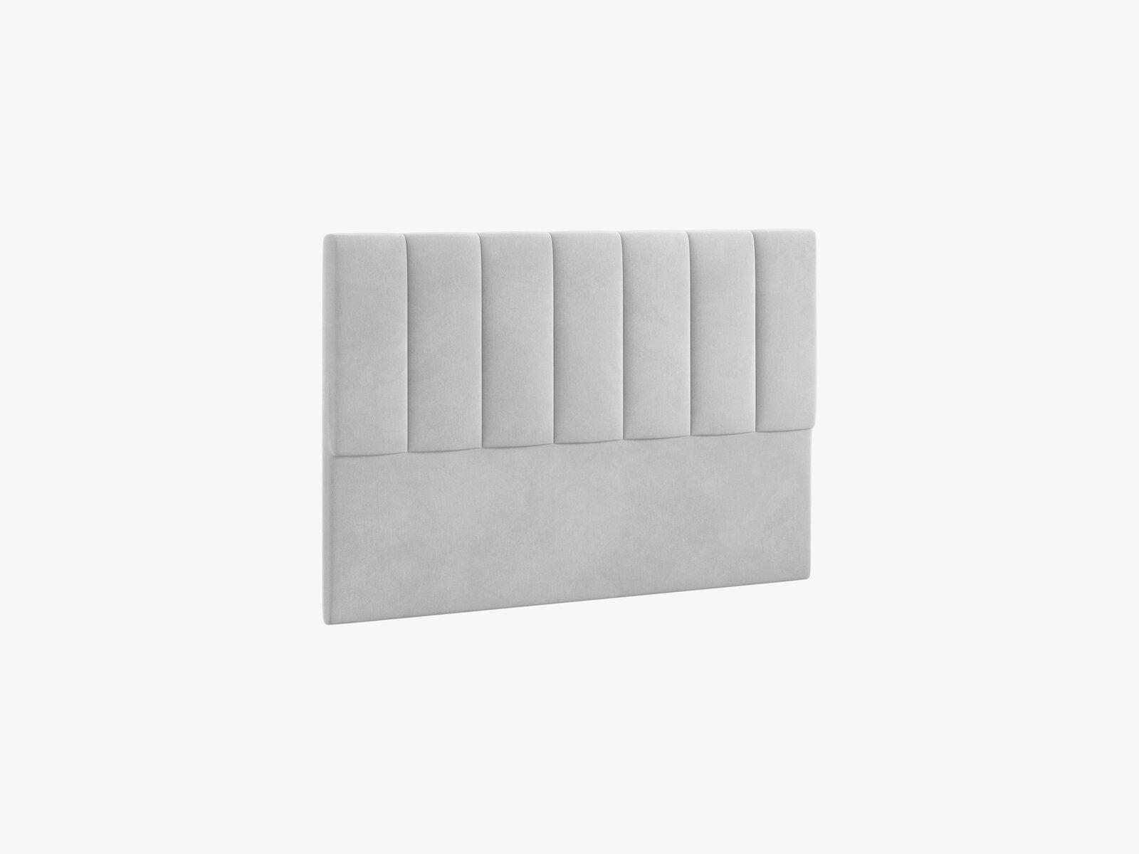 Micadoni Marl Samtiger Kopfteil 140 cm (H 95 cm) Samt Magic Velvet Hellgrau 140x95