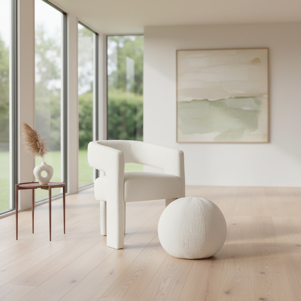 Livin Hill Polsterstuhl Leith 62 × 58 × 75 cm Weiß