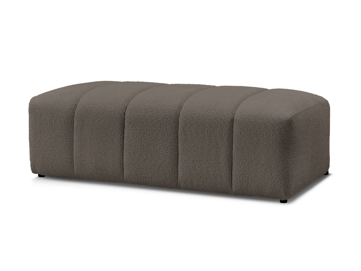 Bobochic Annecy Pouf Bouclé-Stoff Braun