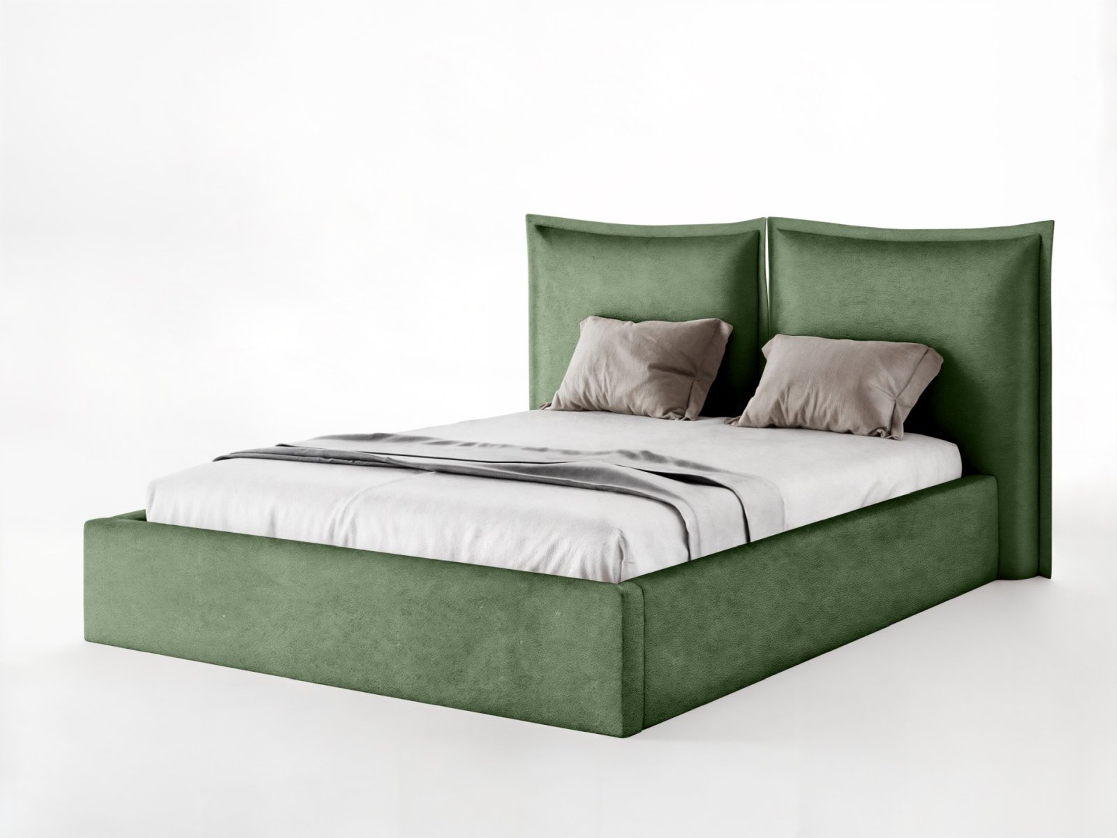 Polsterbett Verona Flachgewebe 180x200 mit Metallrahmen Raven 77