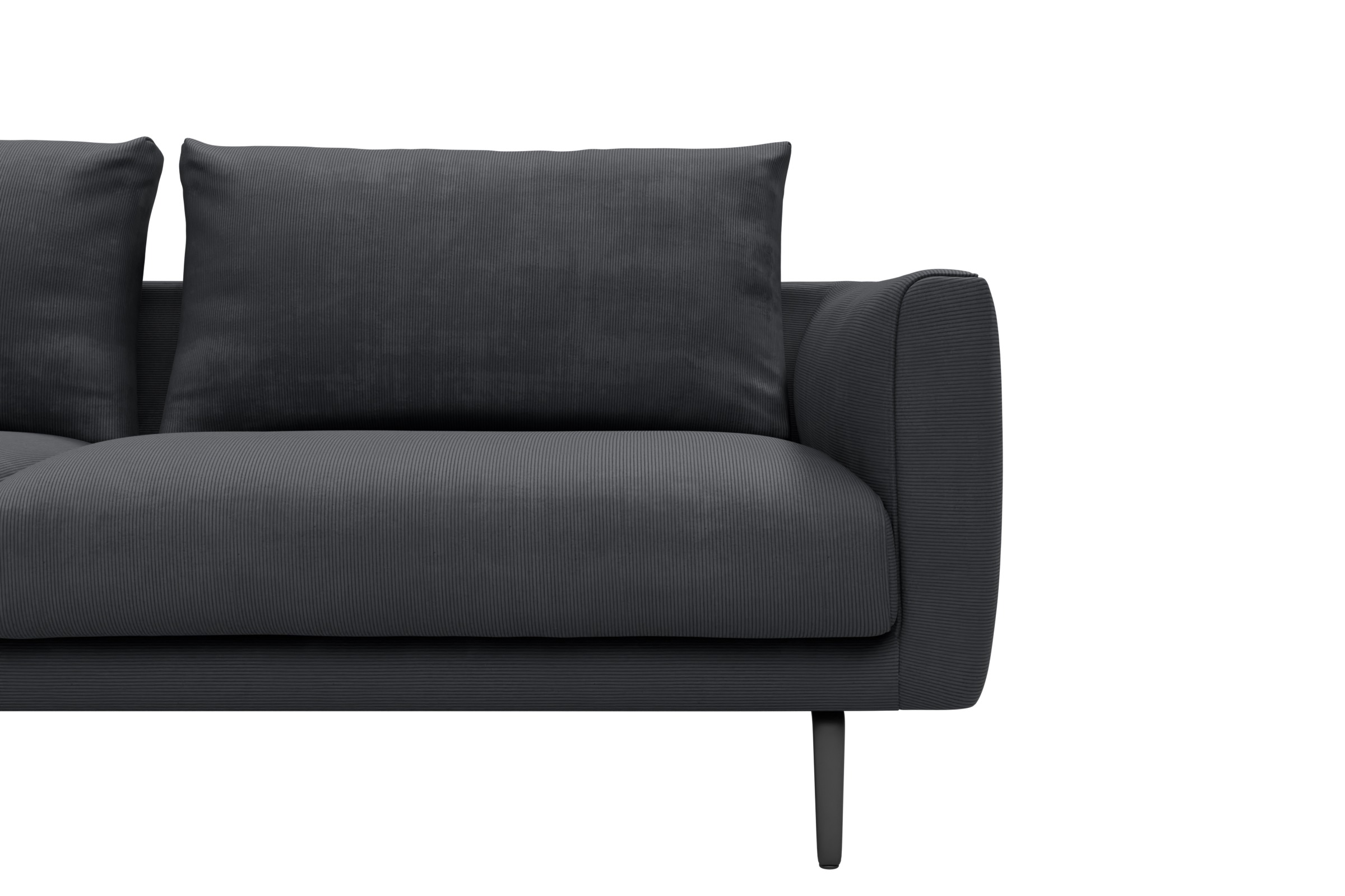 Sofa Karl 3-Sitzer Cordufine-Slate-Grey