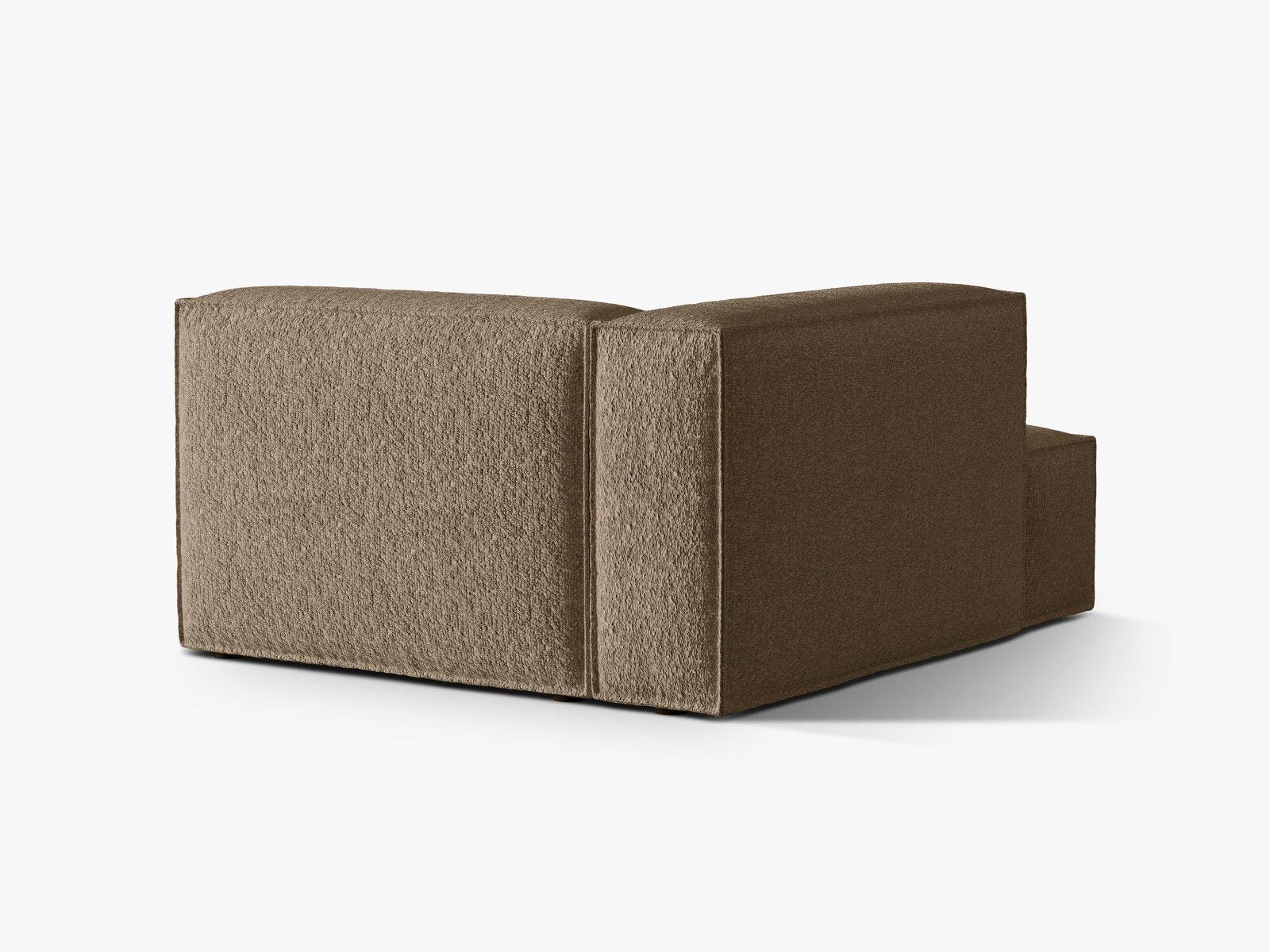 Micadoni Recamiere Nuria 1-Sitzer Links Boucle Cappuccino