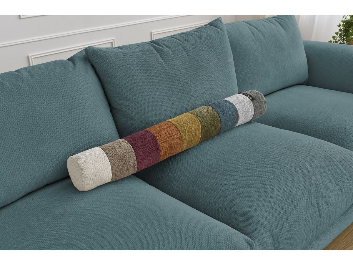 Bobochic Ernest Sofa 3-Sitzer 265 × 106 cm Stoff Dunkelblau