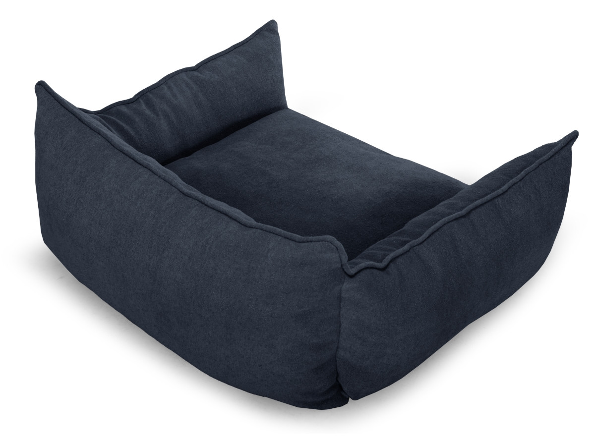 Bobochic Pluto Hundekorb Strukturstoff Dunkelblau, Größe M (65 cm)