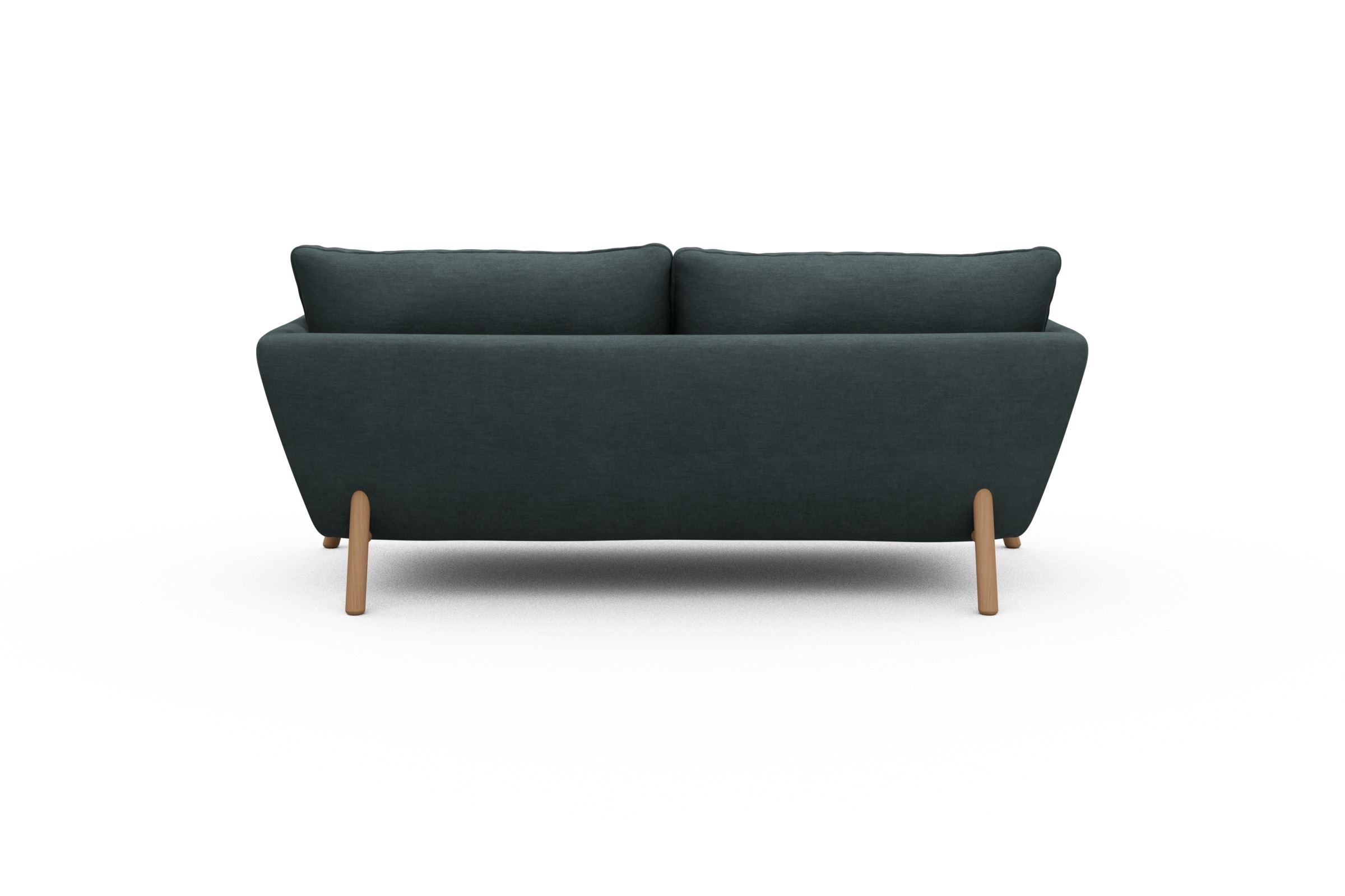 Sofa Emil 2-Sitzer Beinfarbe Eiche Natur Vivus-Blue