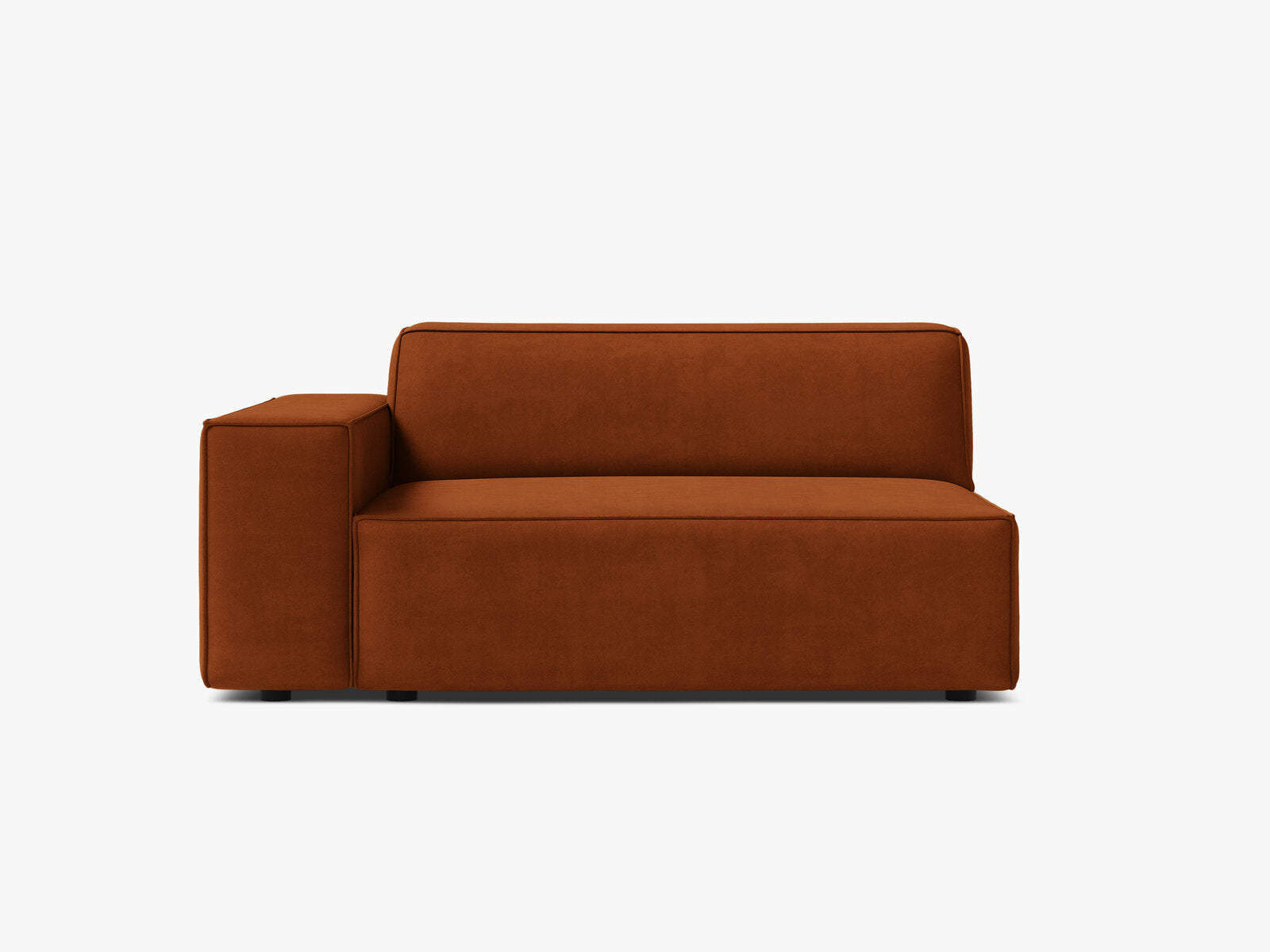 Micadoni Jodie Sofamodul XL Links Samt Bluvel Terrakotta