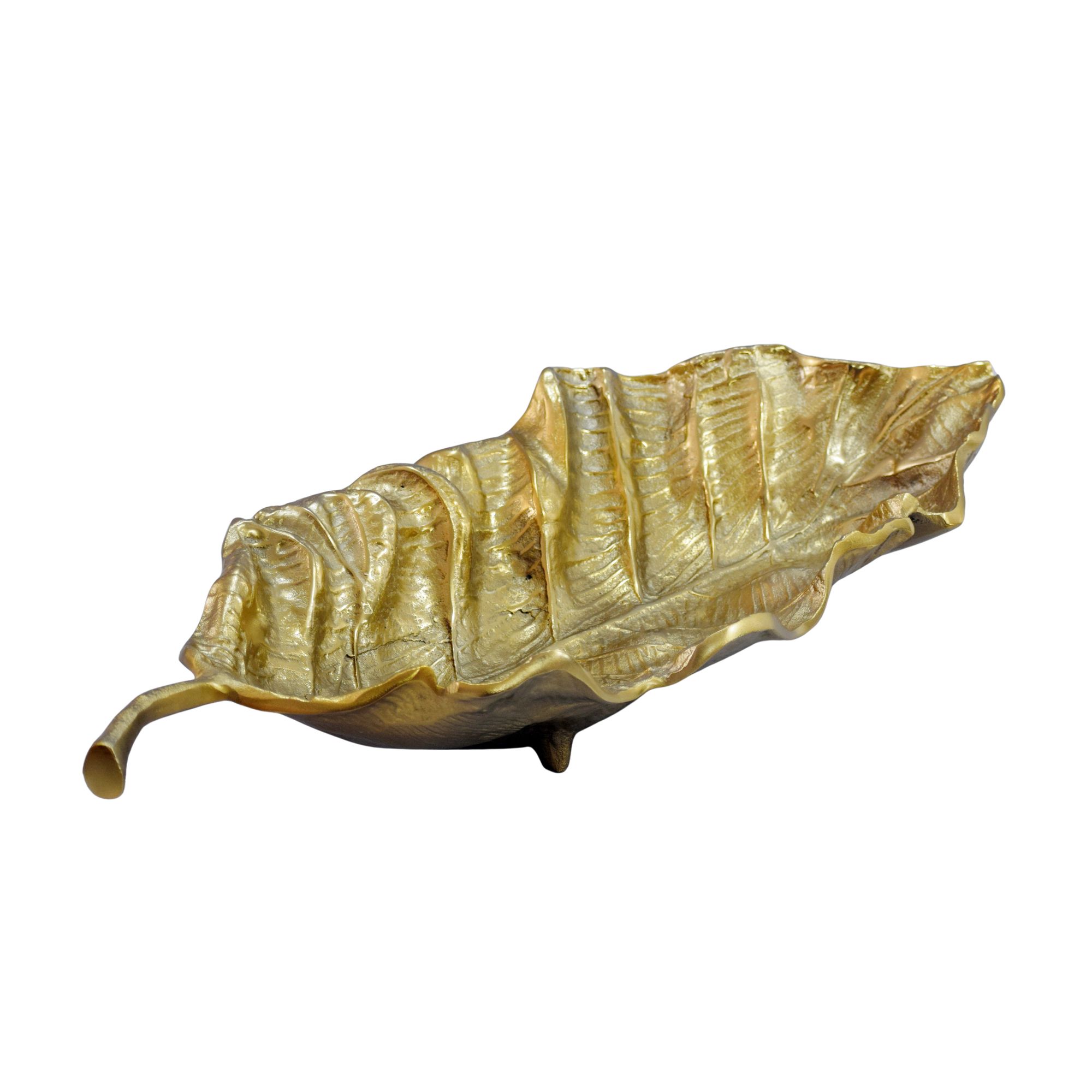 Dekoschale Tafjord Aluminium Gold 67 × 27 × 11 cm