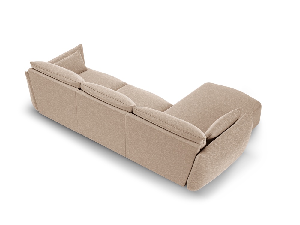 Cosmopolitan Design Ecksofa Matera 5-Sitzer Chenille Eden Dunkelbeige Links