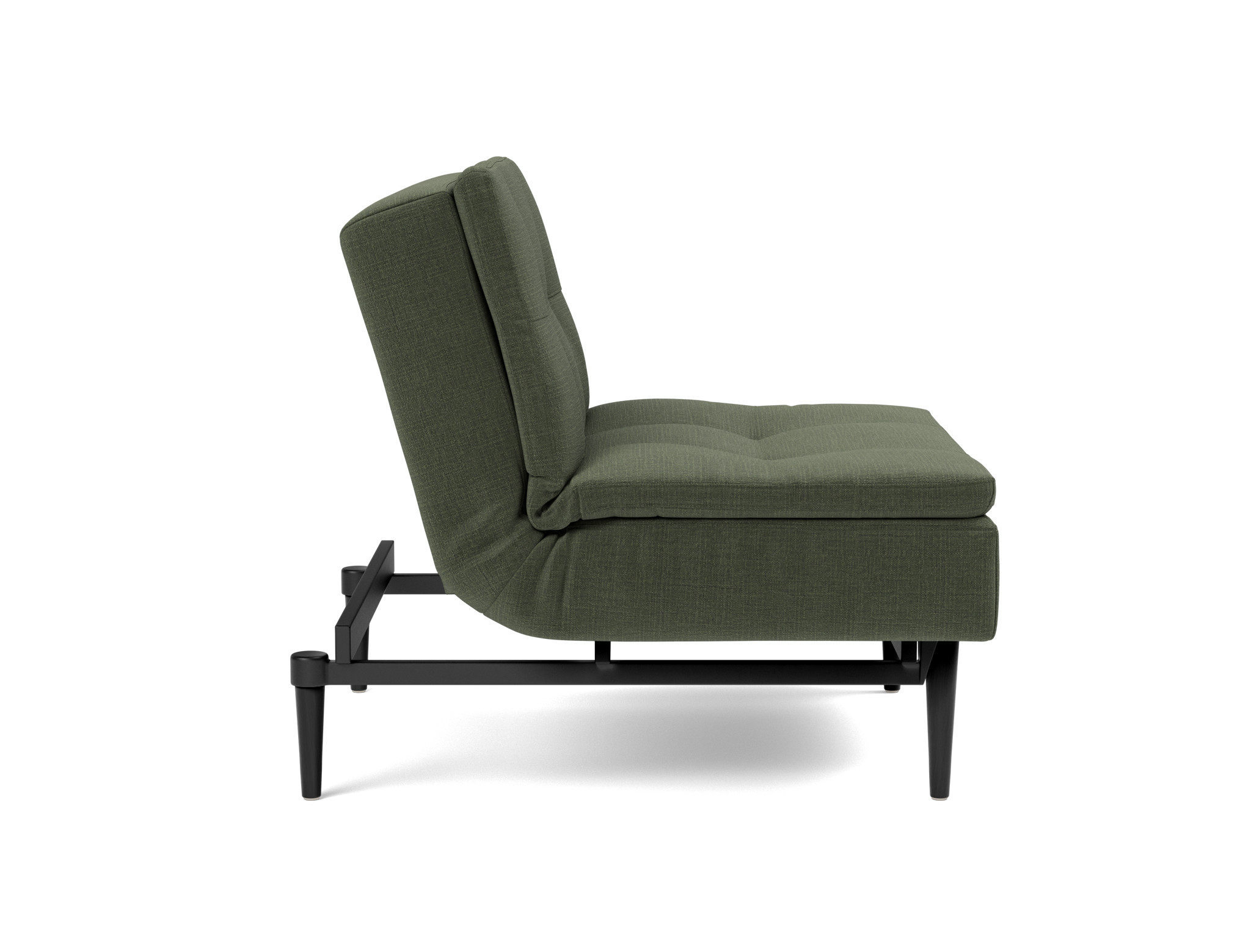 Sessel Dublexo Chenille Esina 413-Olive-Green Beine Styletto Eiche schwarz