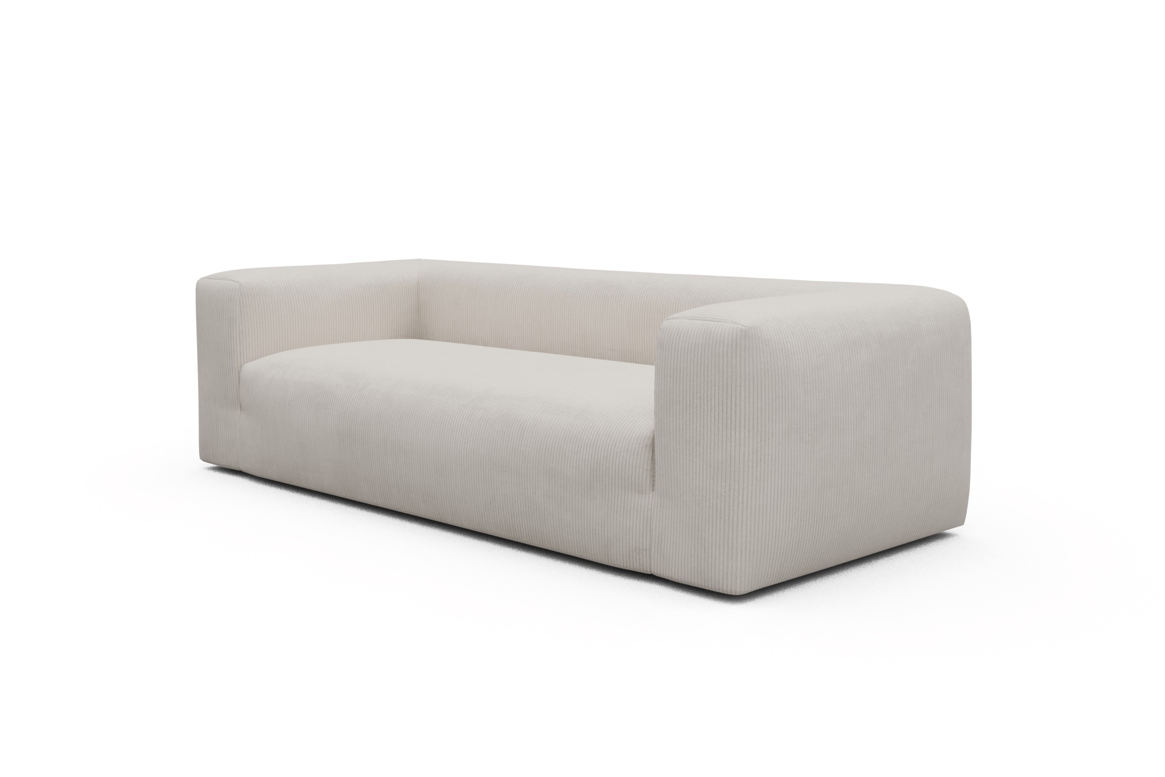 Sofa Fred 3-Sitzer Kord Corduroy 594-Ivory