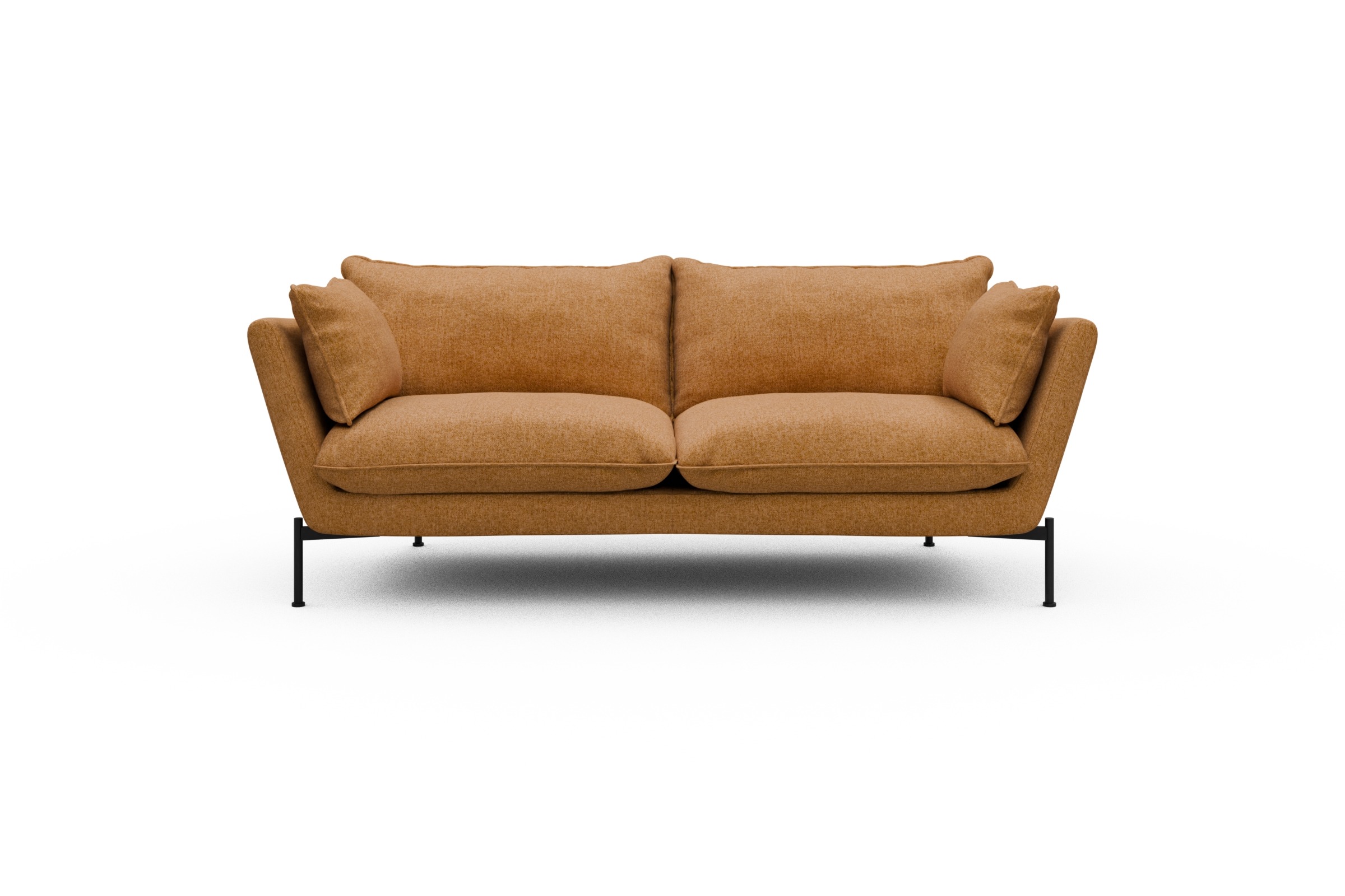 Skandi Home Sofa Anton PREMIUM 2-Sitzer Casone-Warm-Yellow moebelfaktor