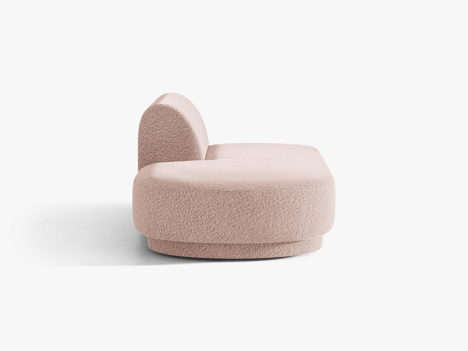 Micadoni 2-Sitzer Sitzmodul offen Miley Boucle Baloo Puderrosa Links