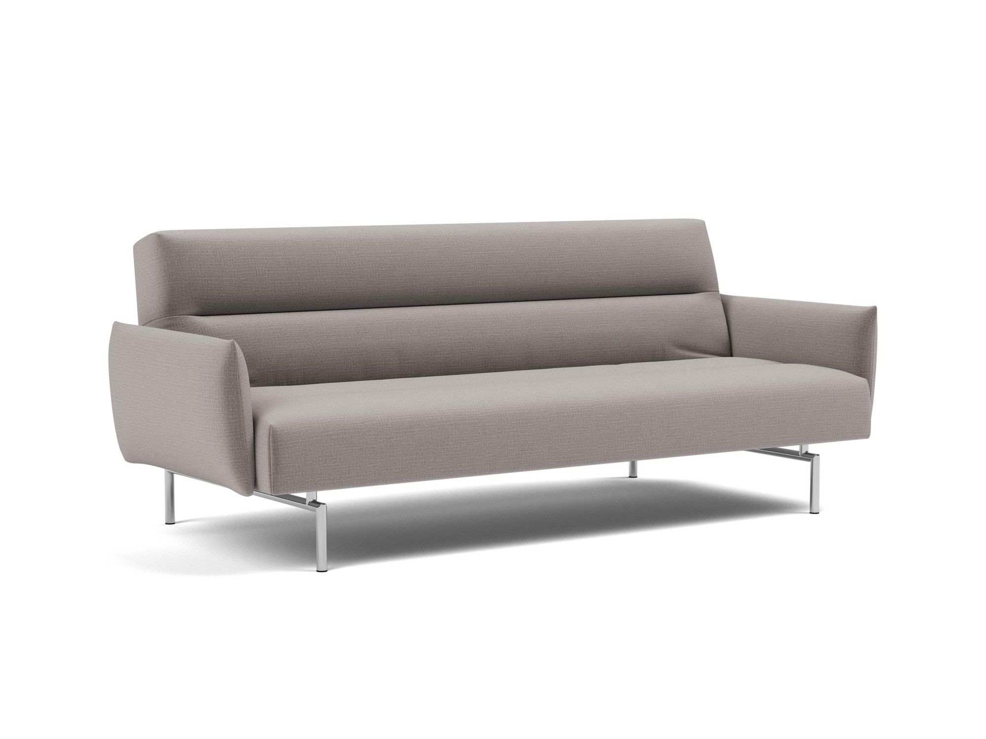 Schlafsofa Jillis mit Armlehnen Chenille Esina 418-Truffle