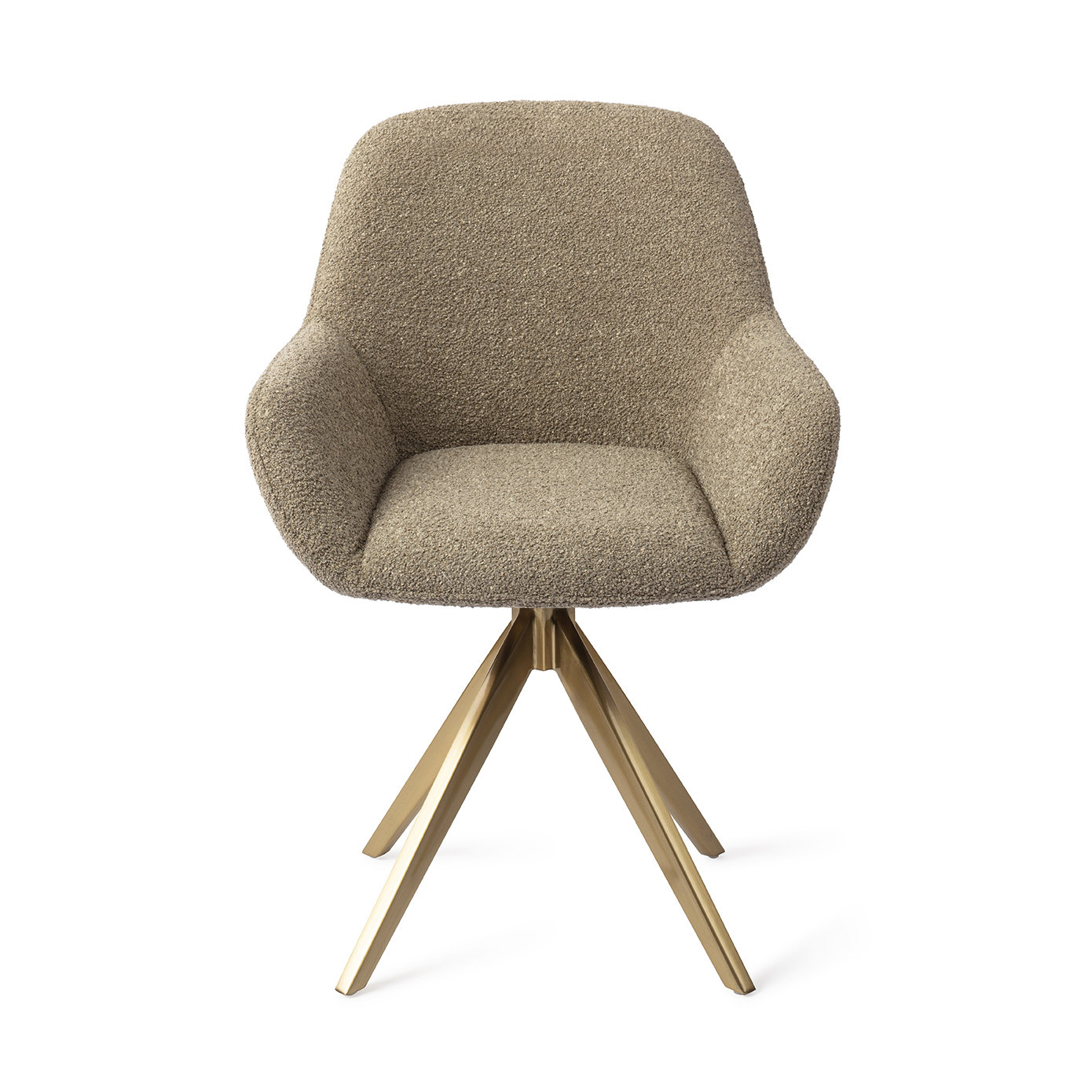 Jesper Home Esszimmerstuhl Kushi Moss Meadow Turn Gold