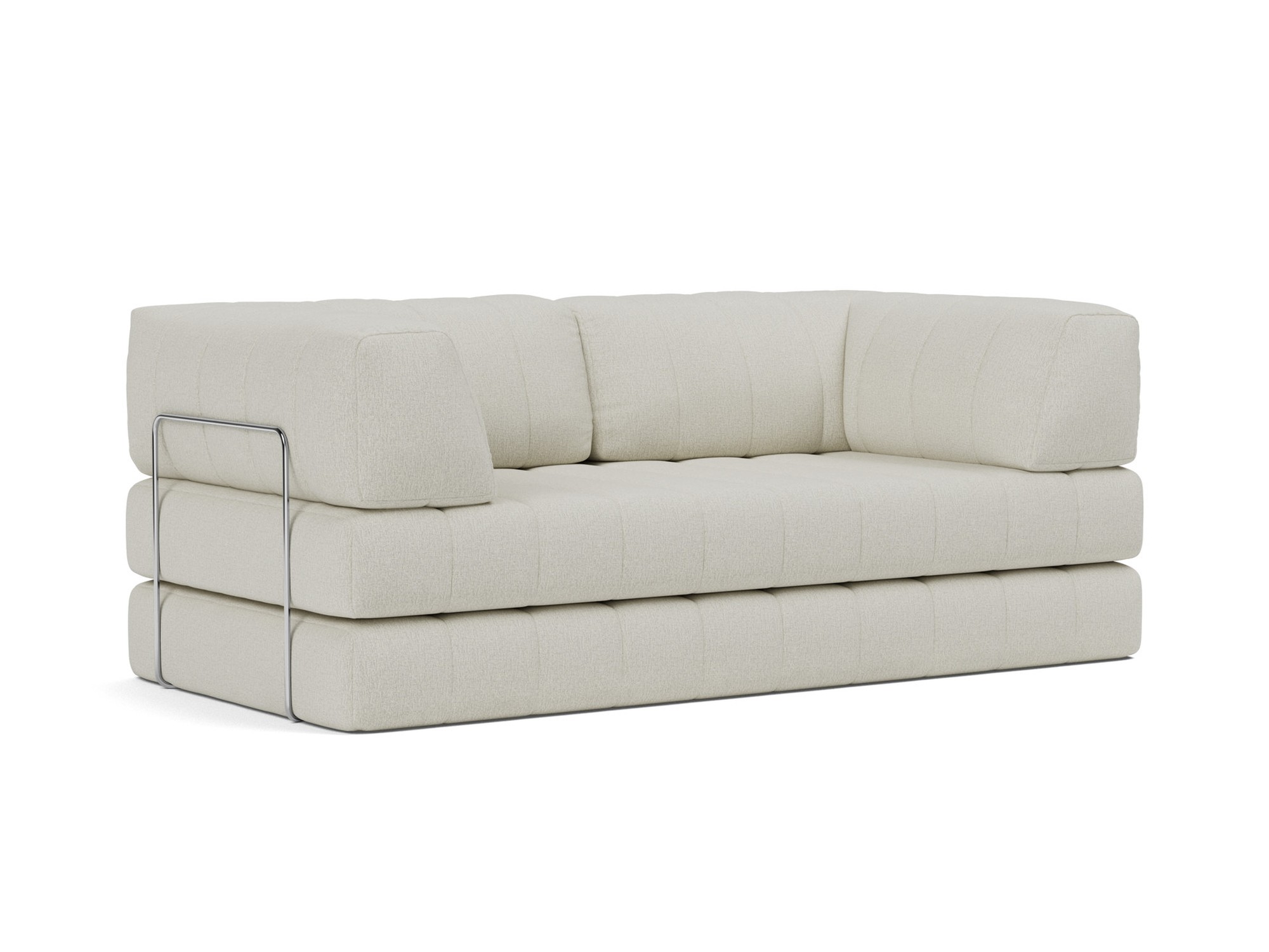 Schlafsofa CozyPad mit Armlehnen Flachgewebe Mixed Dance 527-Natural