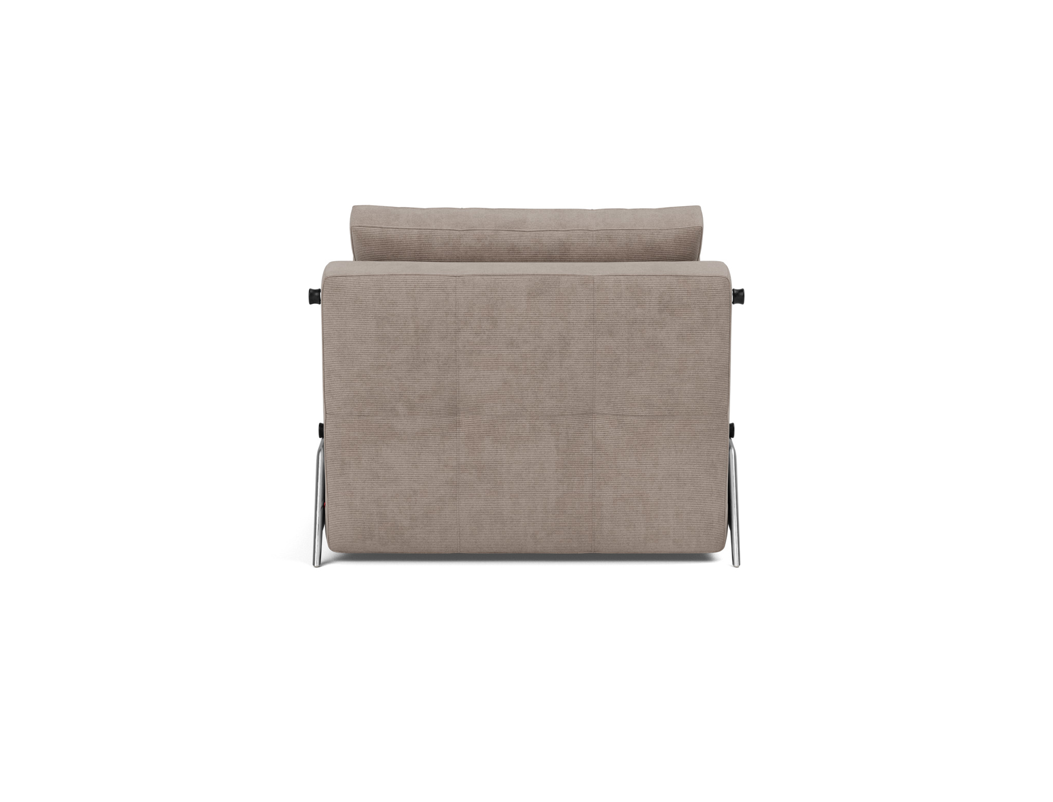 Schlafsessel Cubed 90 Kord Cordufine 318-Beige Beine Aluminium