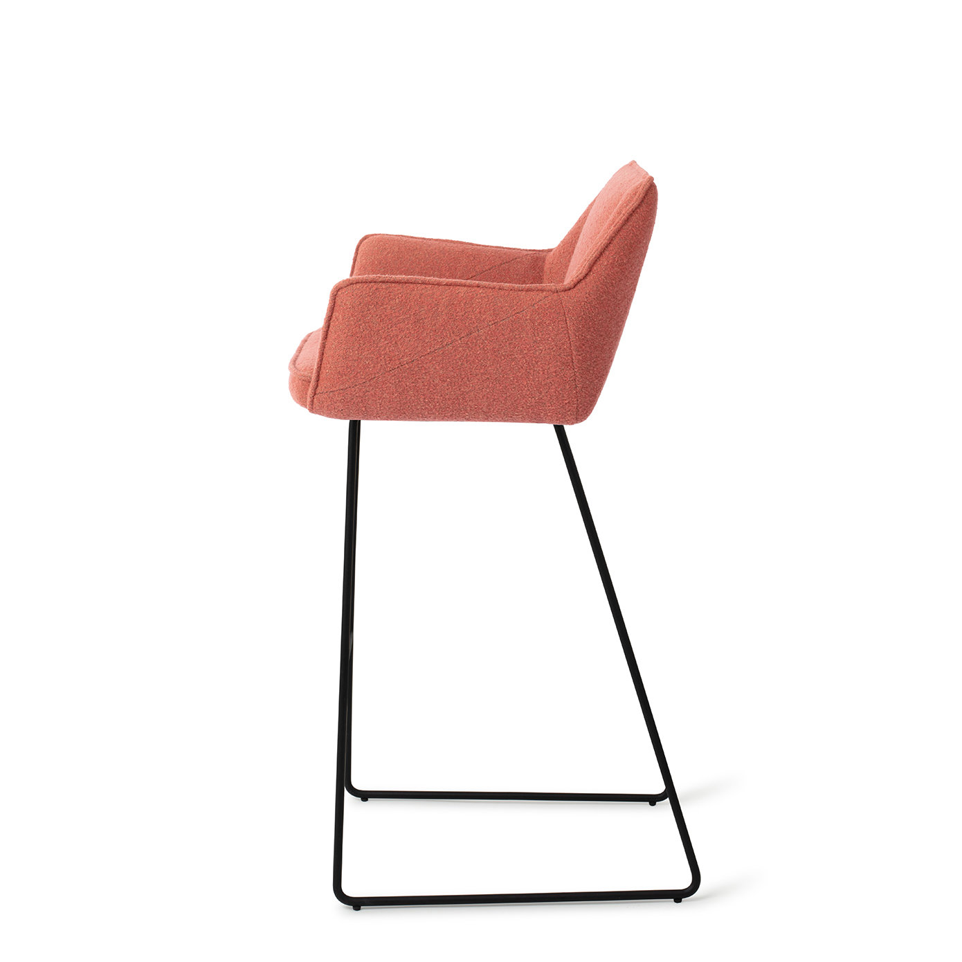 Jesper Home Barhocker Tome Shabby Saffron Slide Schwarz Barhöhe 75 cm