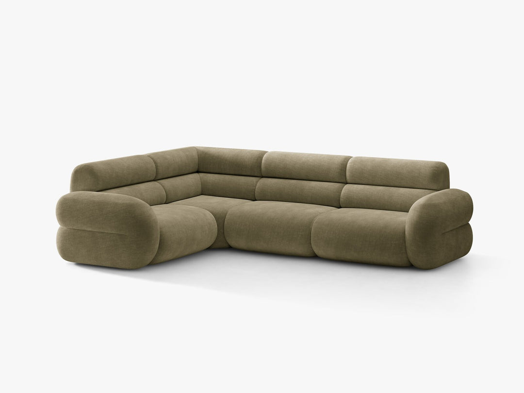 Micadoni Neo Ecksofa 5-Sitzer Rechts Chenille Golden Hellolive
